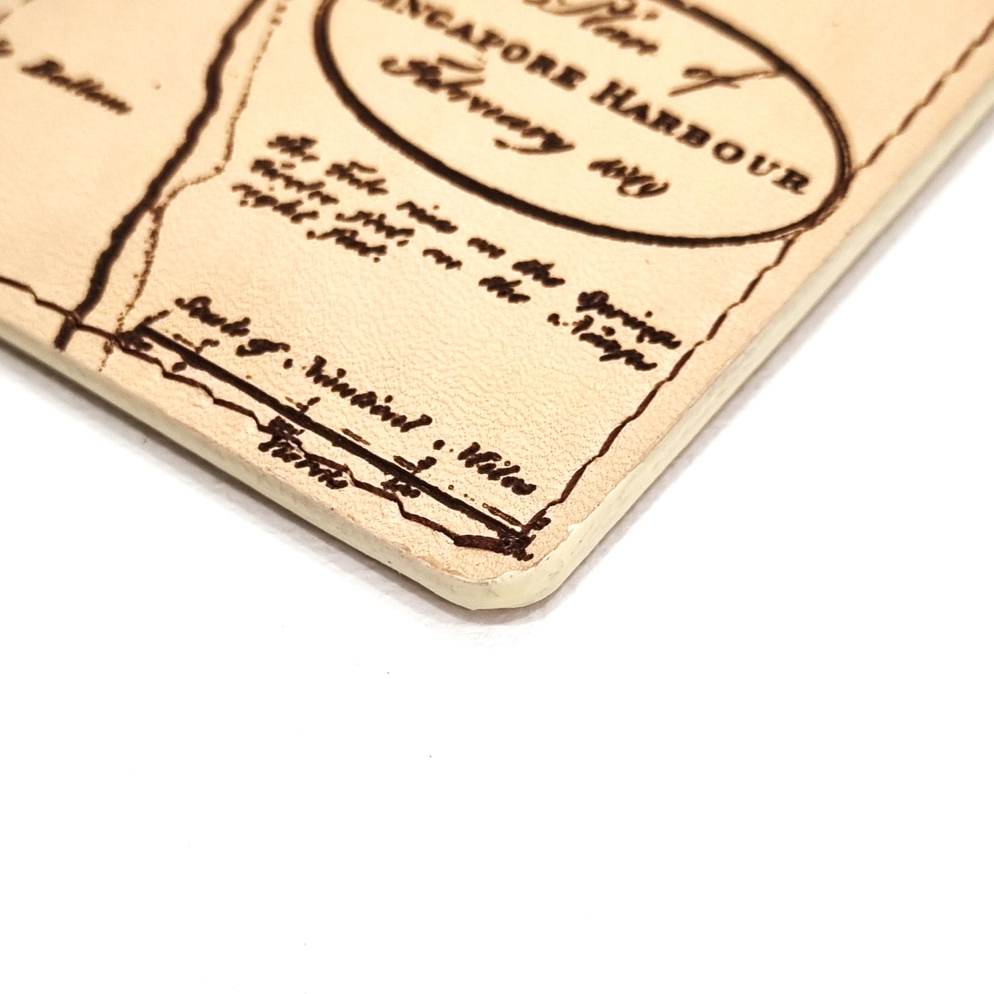 RAFFLES 1819 Leather Luggage Tag ( SG Bicentennial Collection )