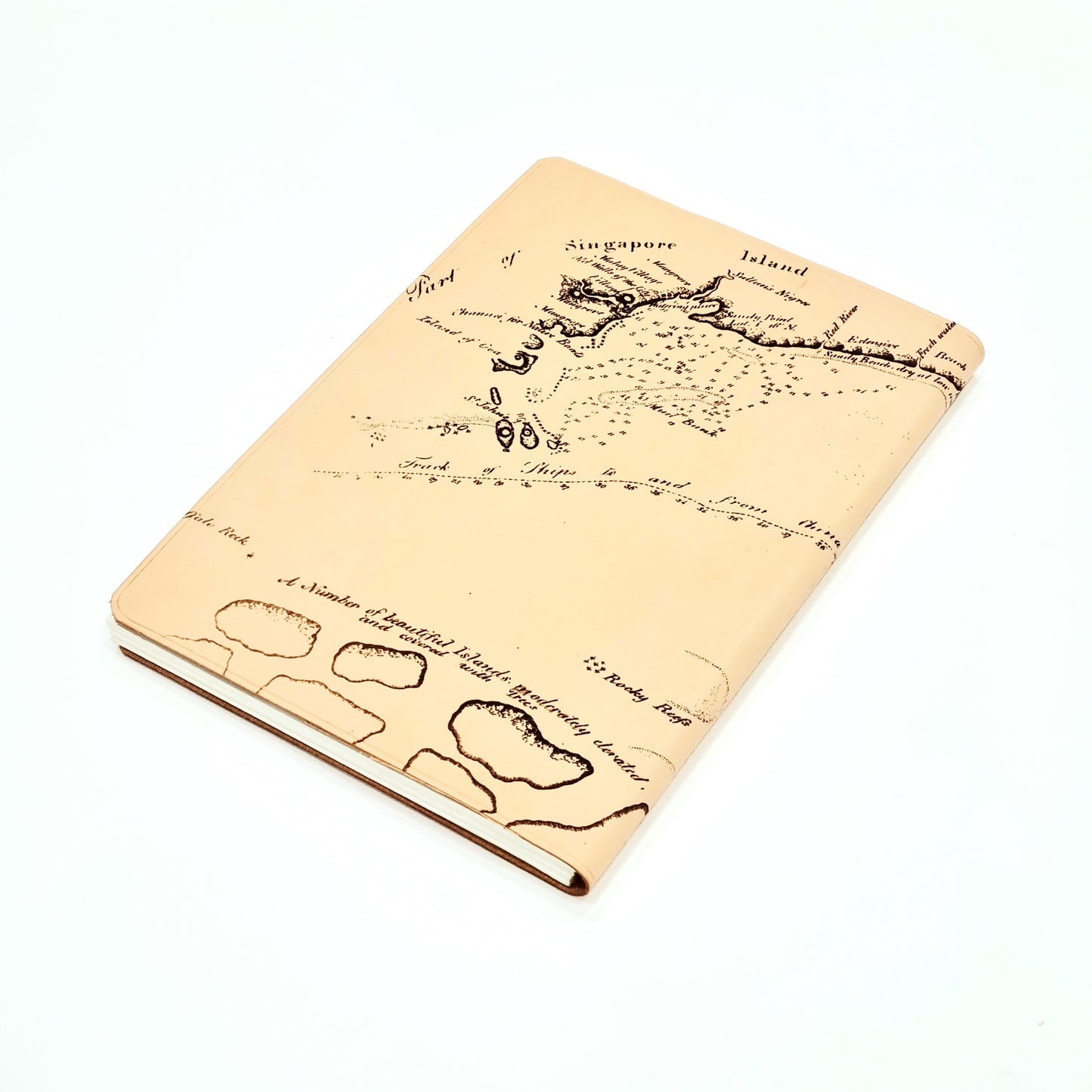 RAFFLES 1819 A5 Portrait Plain Journal ( SG Bicentennial Collection )