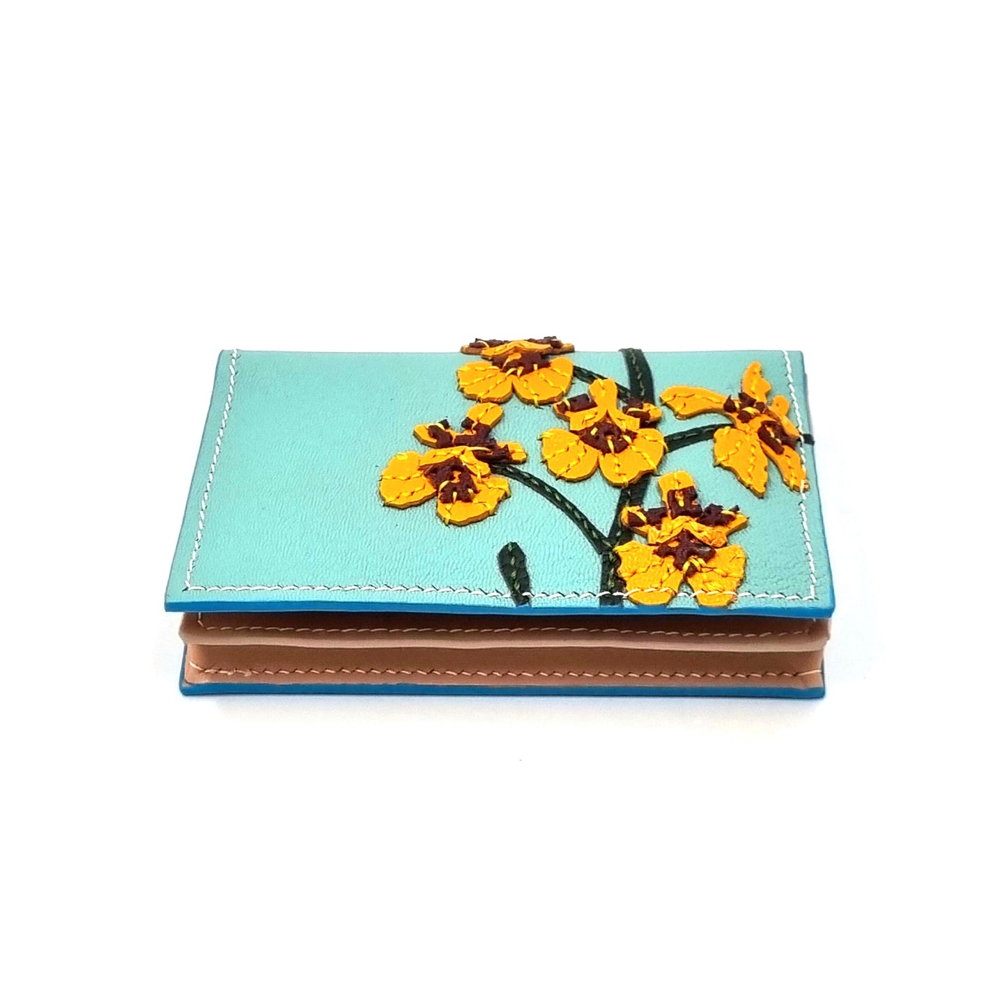 Studio Arkademie SG60 ORCHID GS Leather Card Case, Turquoise