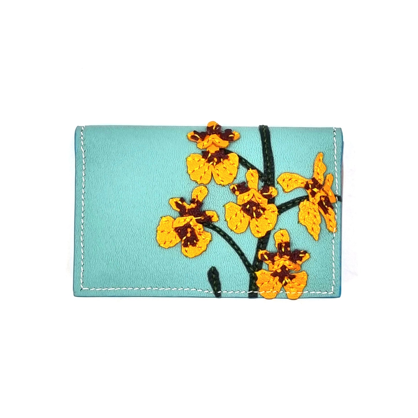 Studio Arkademie SG60 ORCHID GS Leather Card Case, Turquoise