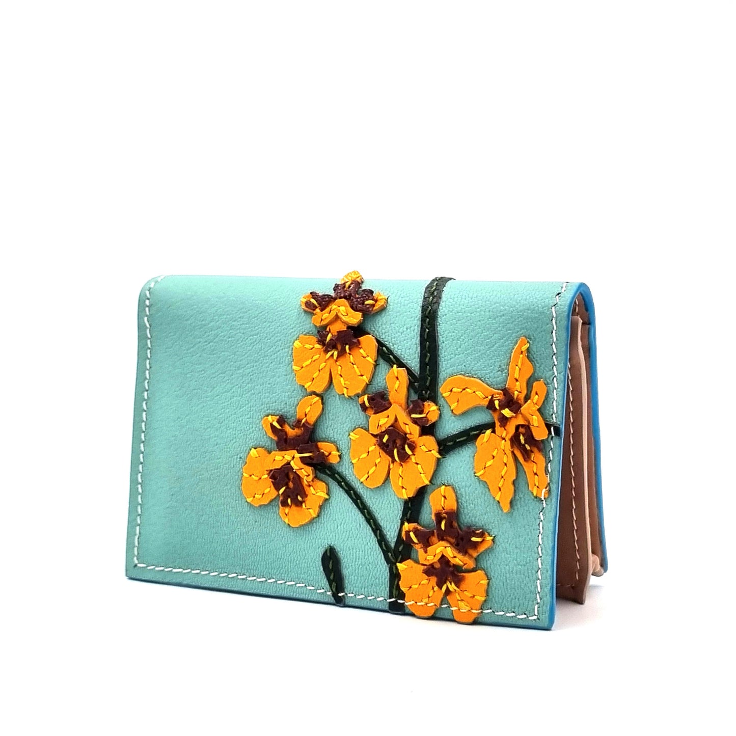 Studio Arkademie SG60 ORCHID GS Leather Card Case, Turquoise