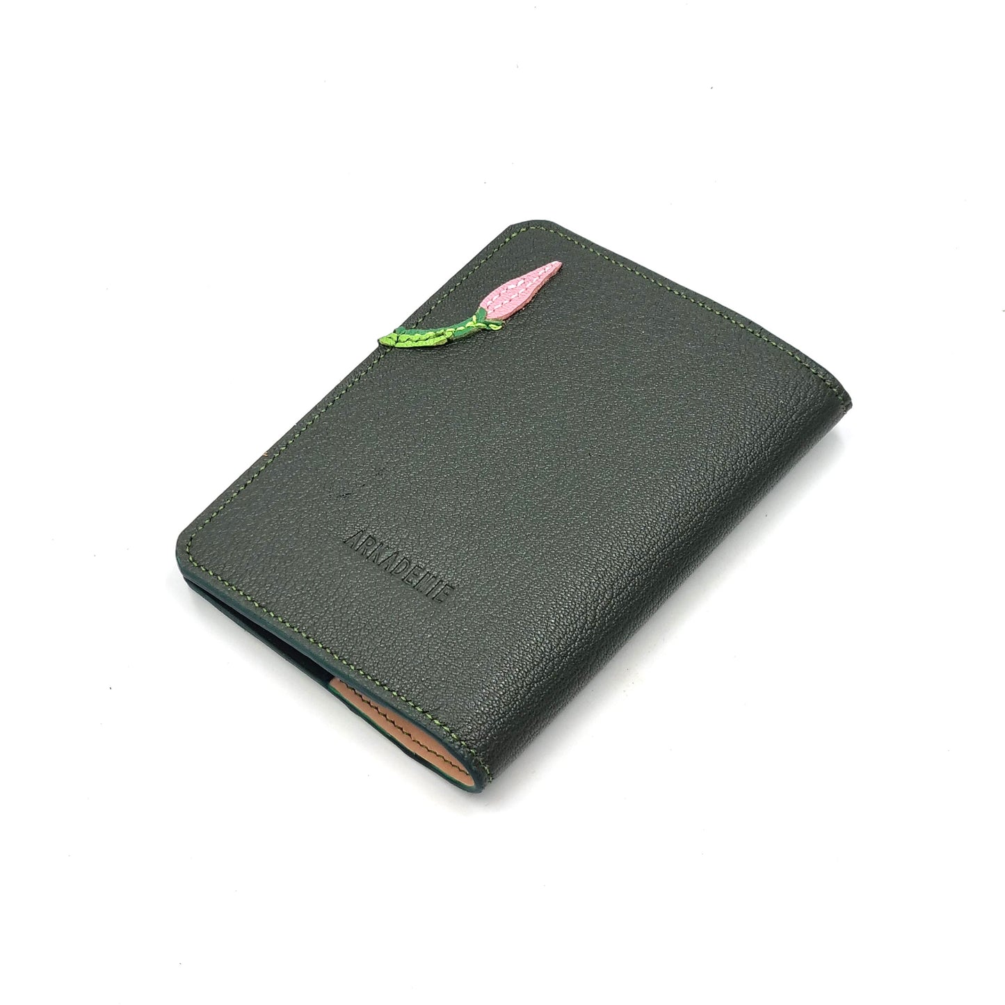 Studio Arkademie SG60 ORCHID BM Leather Passport Cover, Deep Veridian