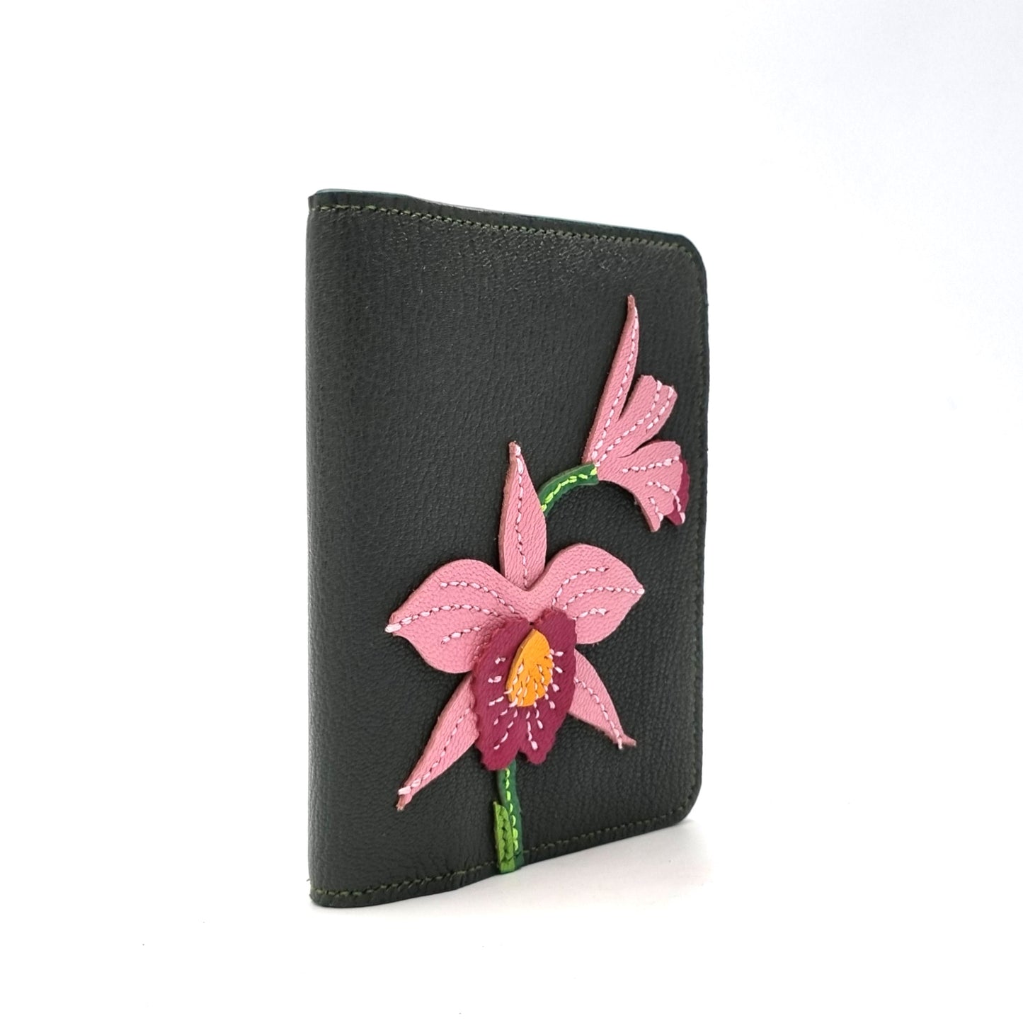 Studio Arkademie SG60 ORCHID BM Leather Passport Cover, Deep Veridian