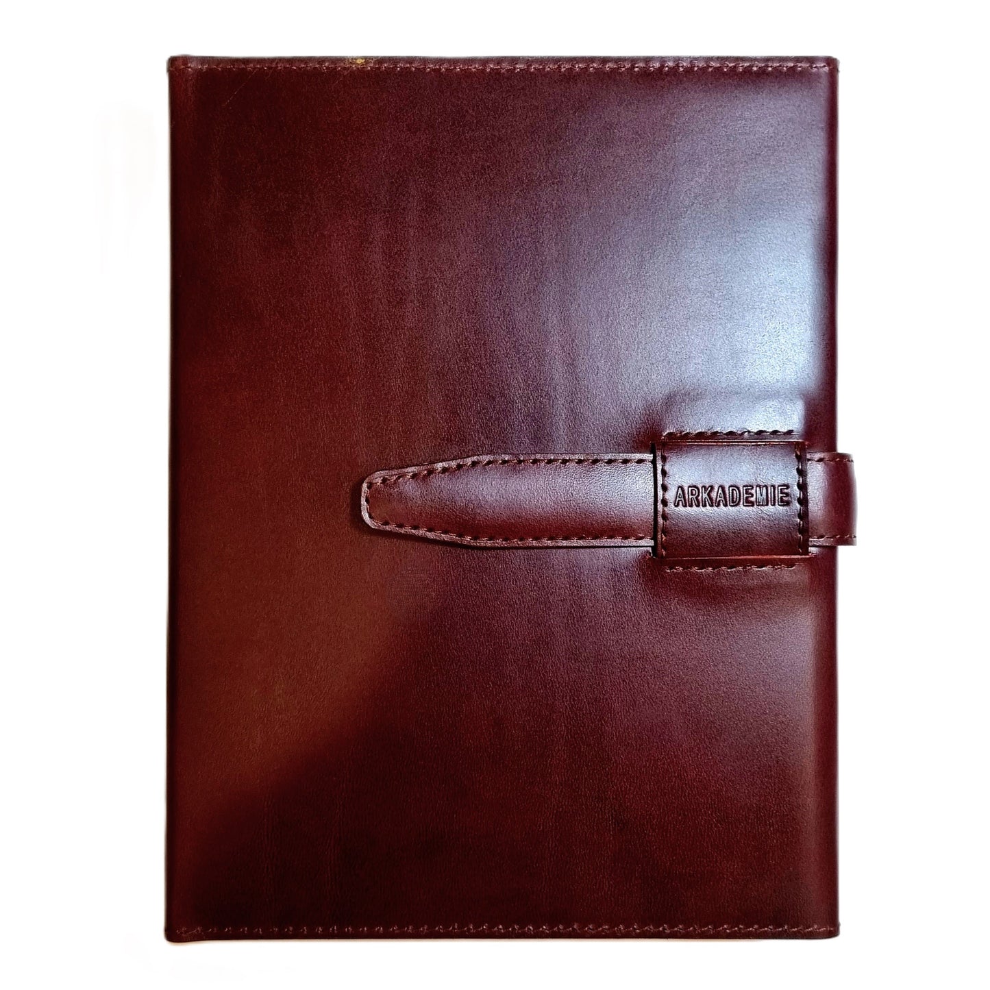 HERITAGE A5-P BUTTERO Leather 6-Ring Binder Folder, Burgundy