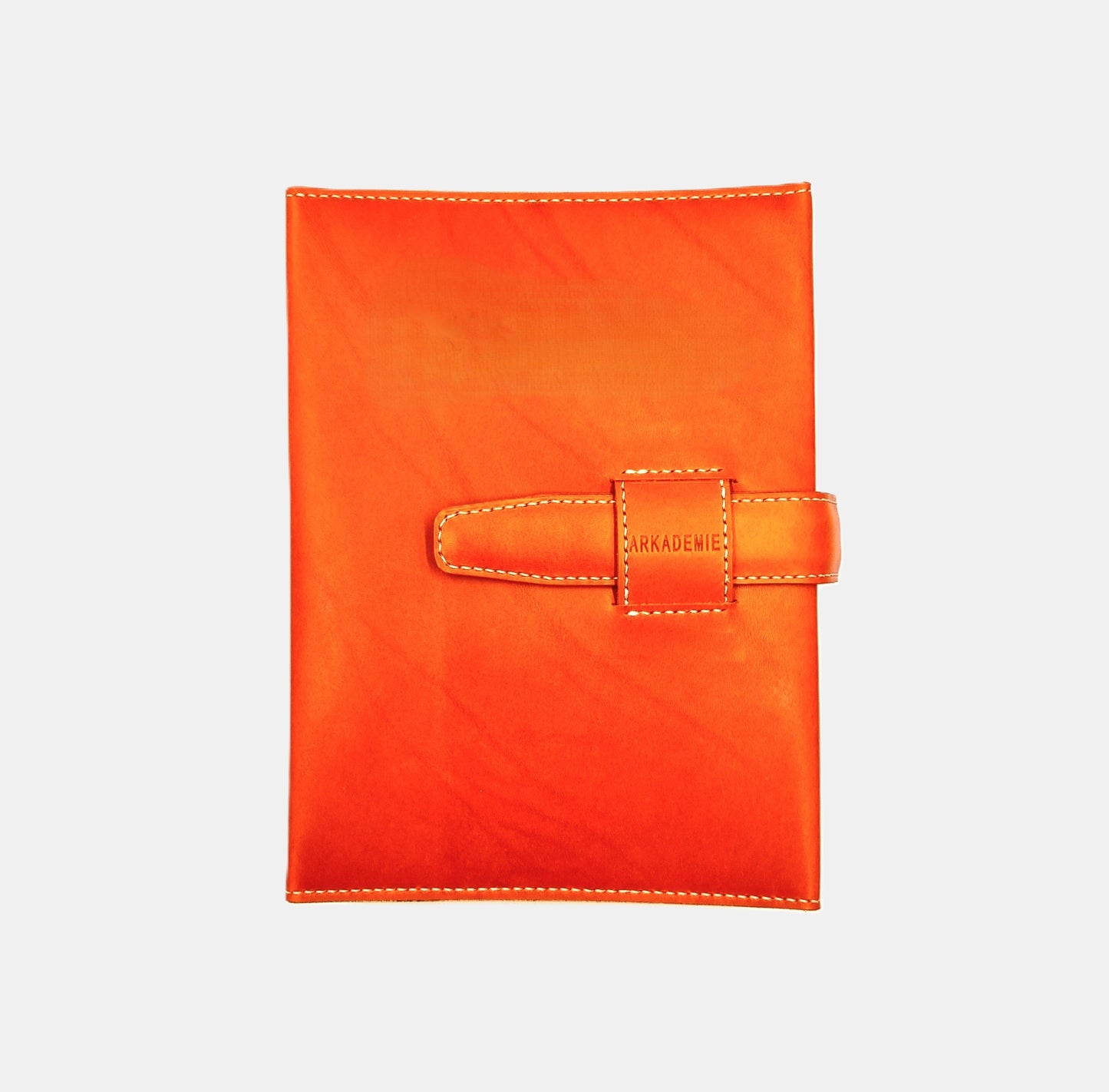 HERITAGE A5-P BUTTERO Leather 6-Ring Binder Folder, Orange