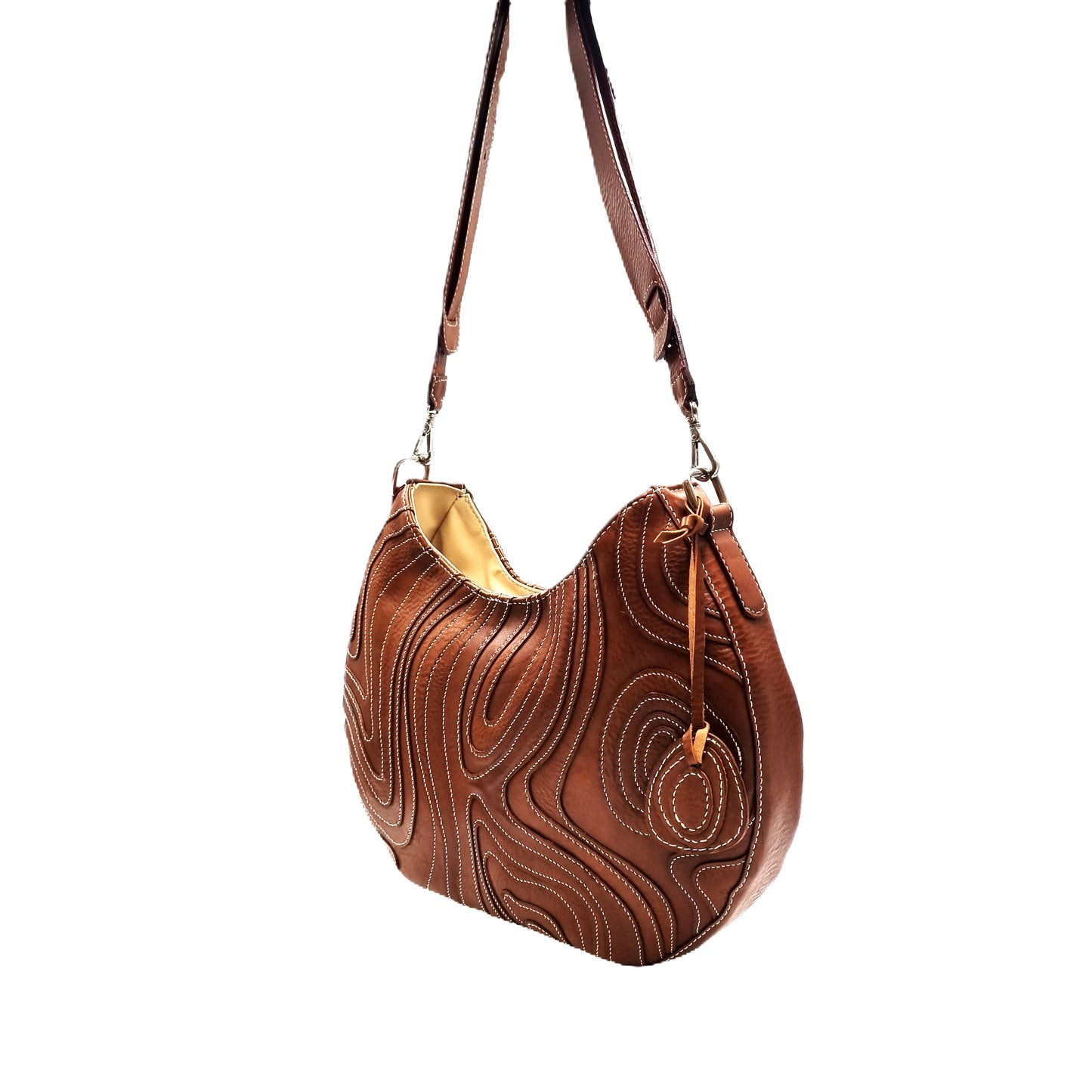 LANGER Women's Leather Cross Body Bag