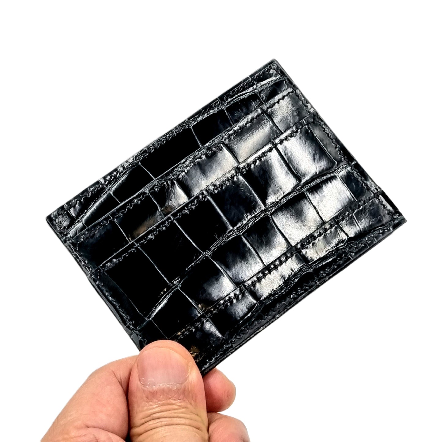 DRUCKER POROS Leather Credit Card Case