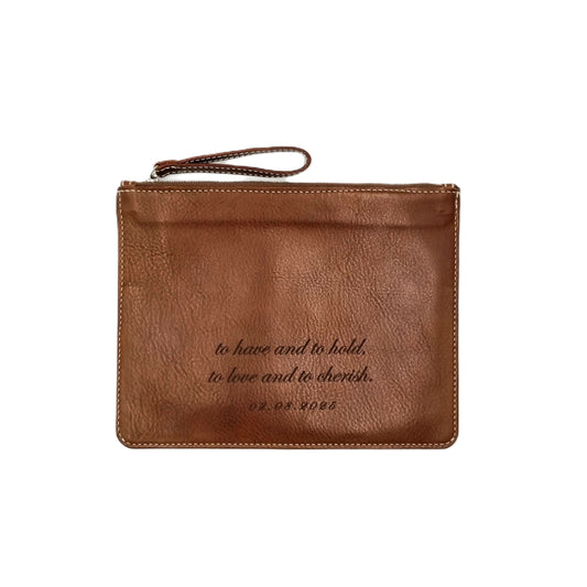 COVERNANT VOLANATO Leather A5 Matrimonial Pouch