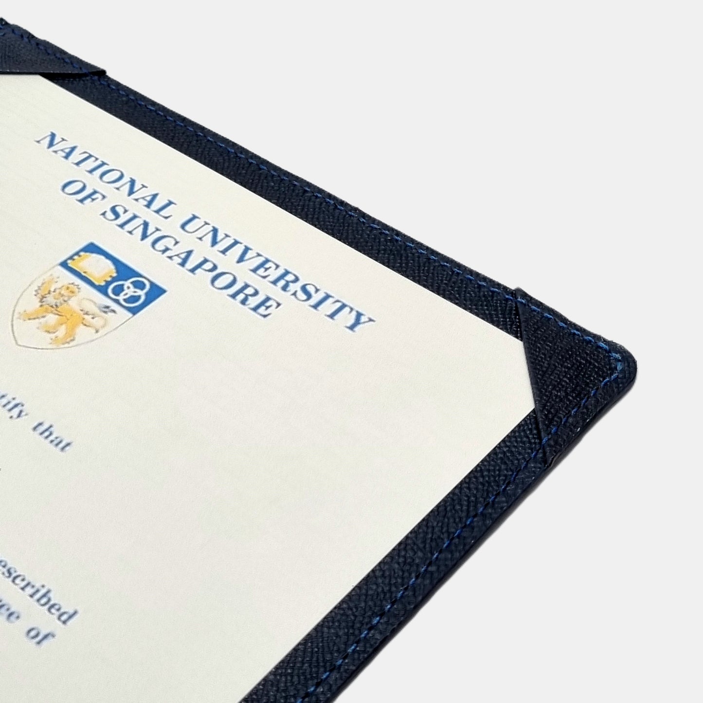 ROHE A4 Leather Double Certificates Folder