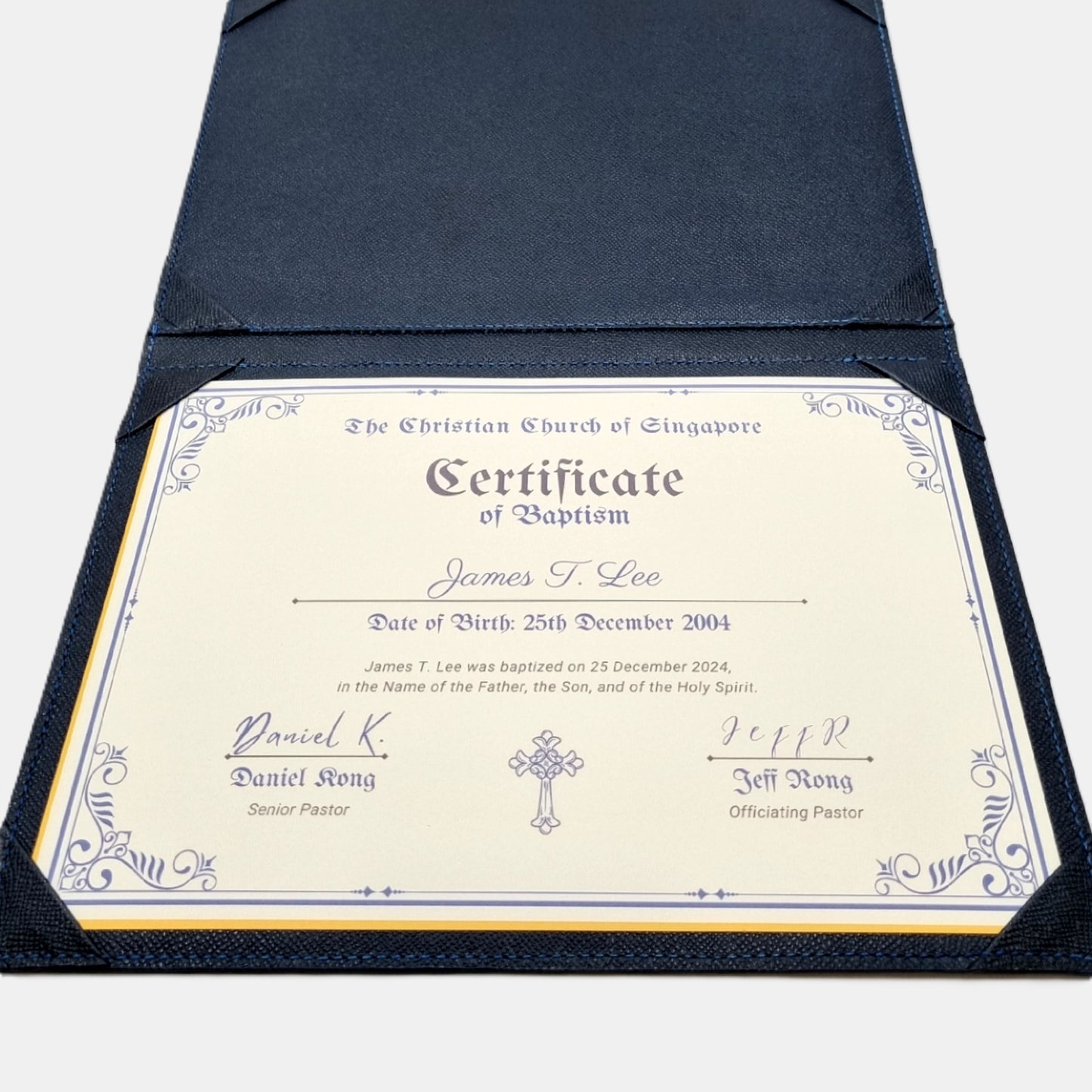 COVERNANT A4 Leather Double Certificates Folder