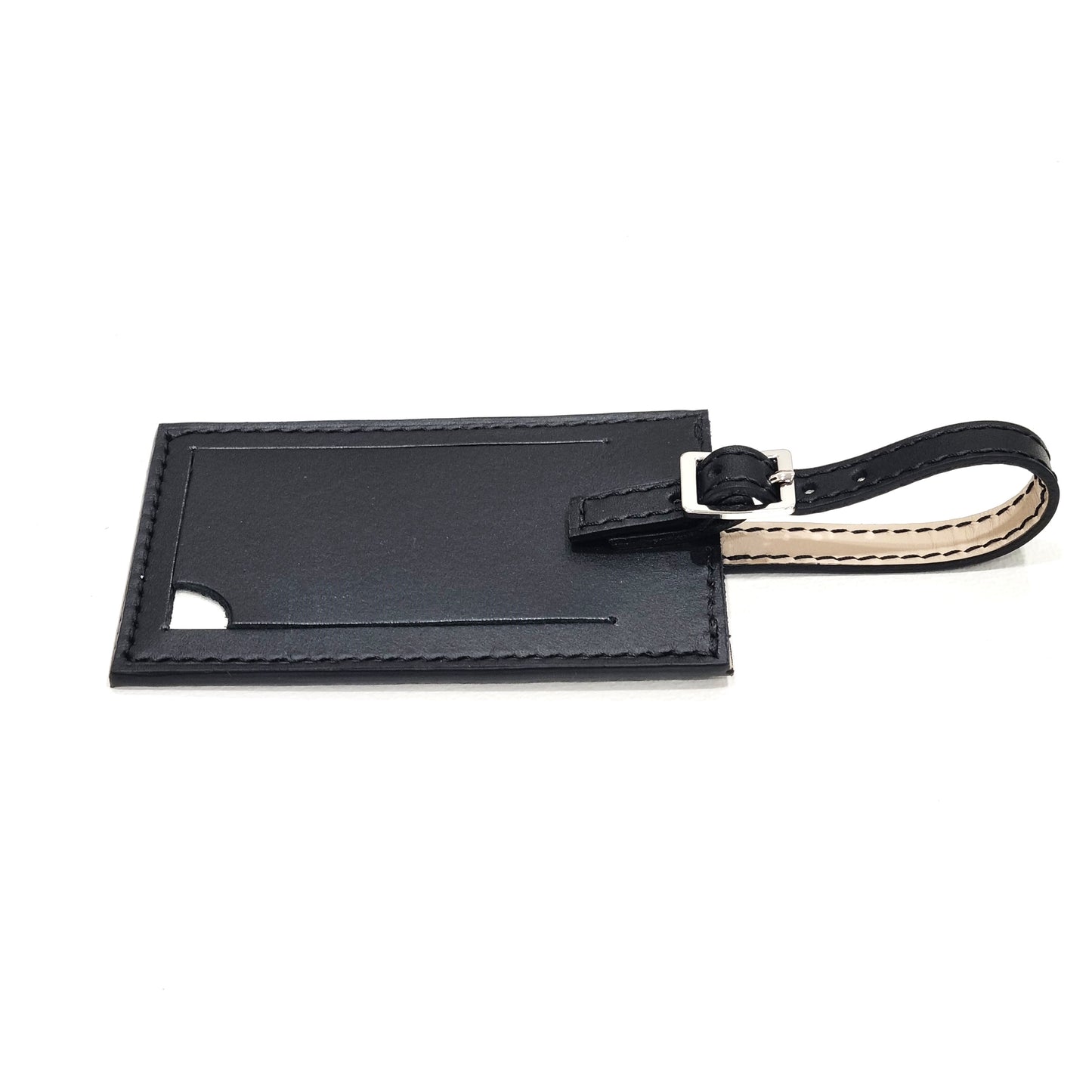 DRUCKER Leather Luggage Tag
