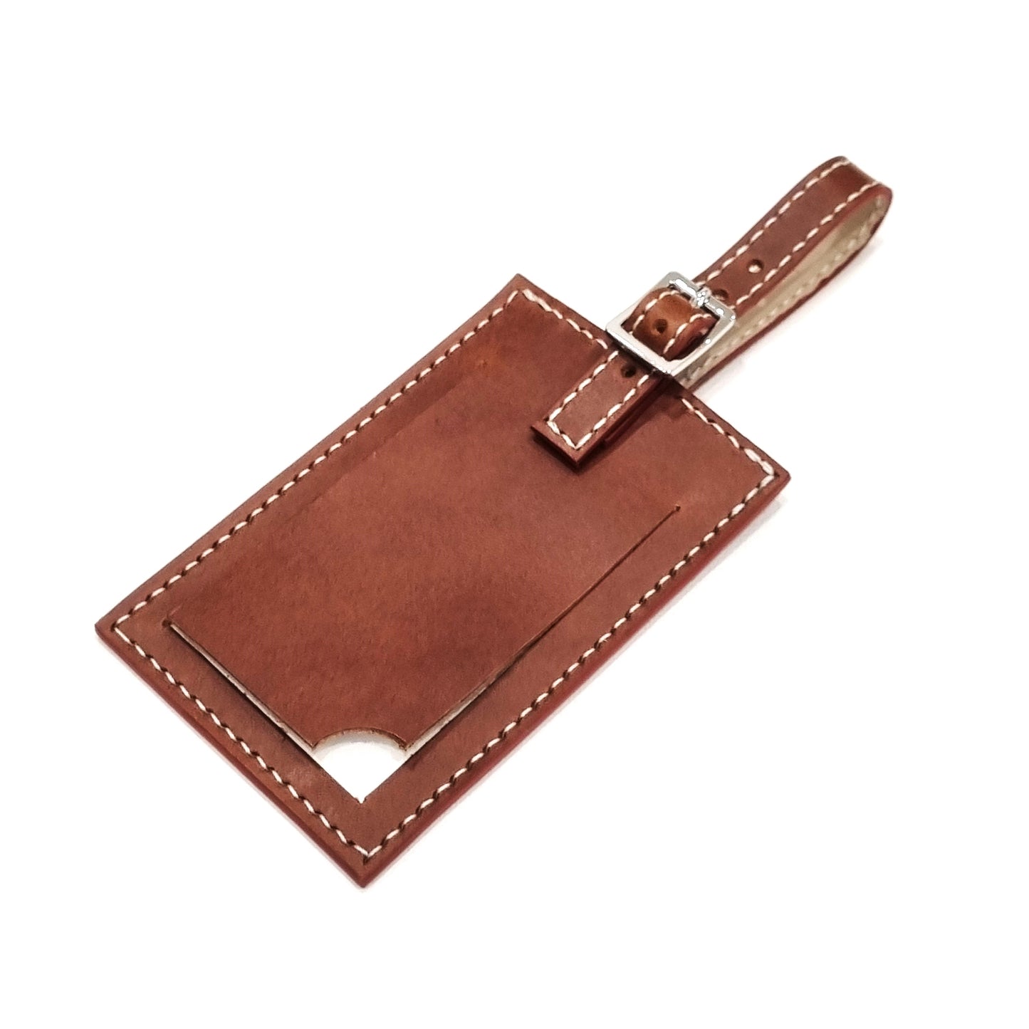 DRUCKER Leather Luggage Tag