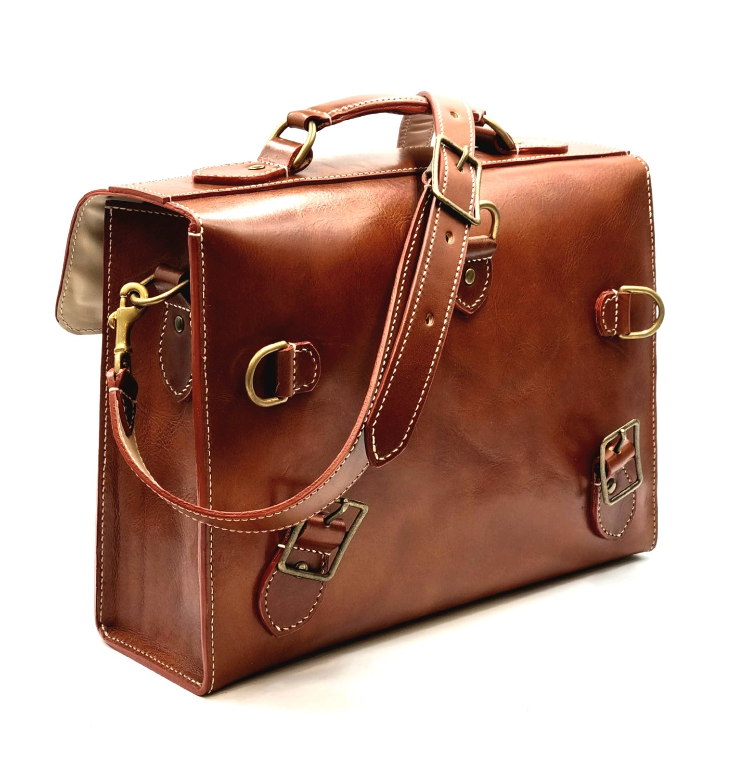 ARKADEMIE GRACIA Leather Classic Satchel 35