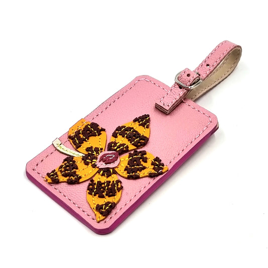 Studio Arkademie SG60 ORCHID TO Leather Luggage Tag, Pink