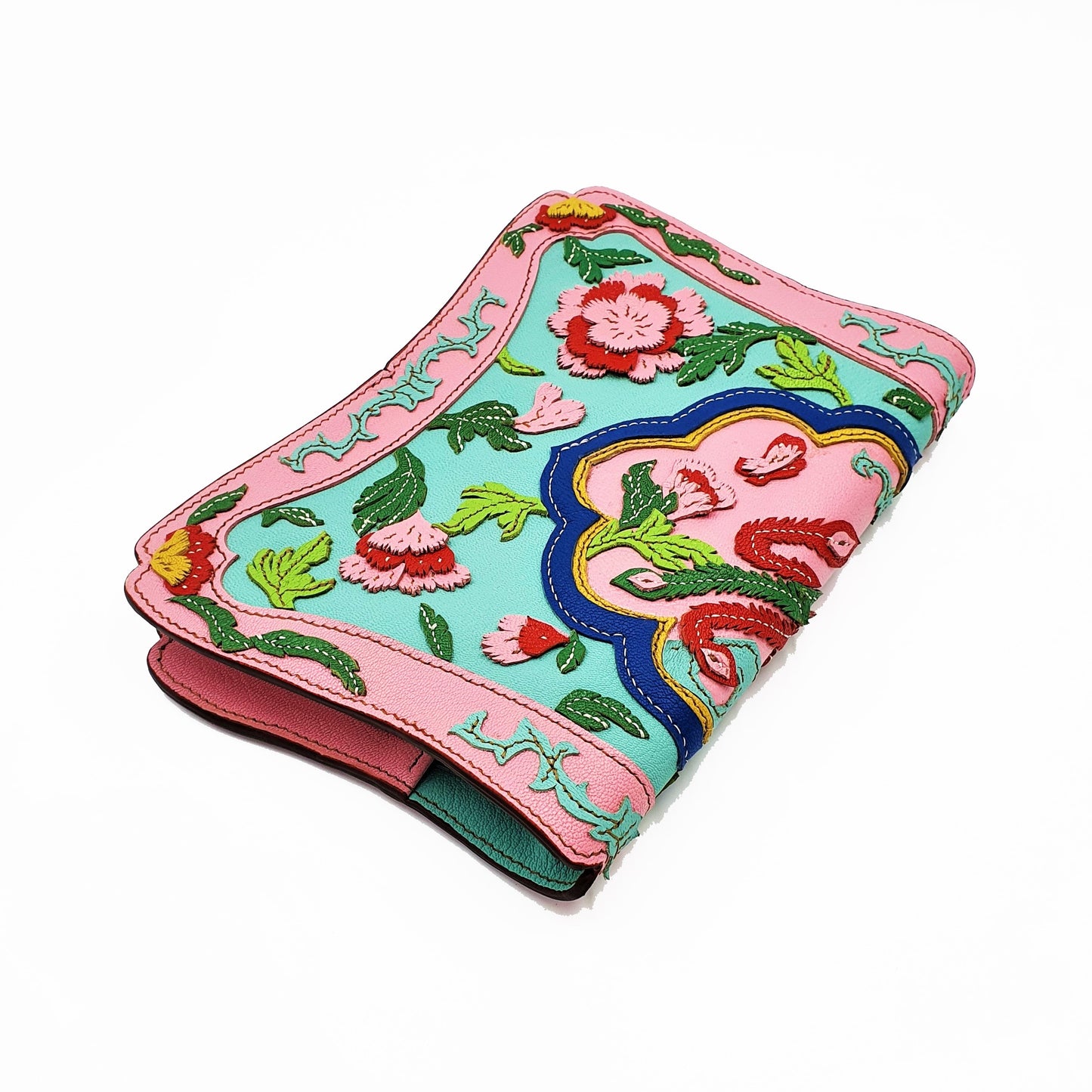Studio Arkademie NYONYA A5 Portrait Leather Notebook Sleeve, Turquoise
