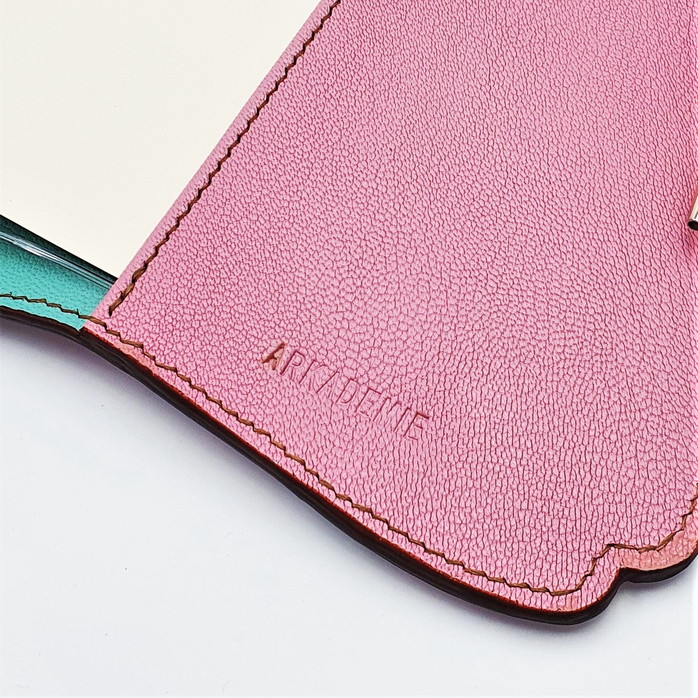 Studio Arkademie NYONYA A5 Portrait Leather Notebook Sleeve, Turquoise