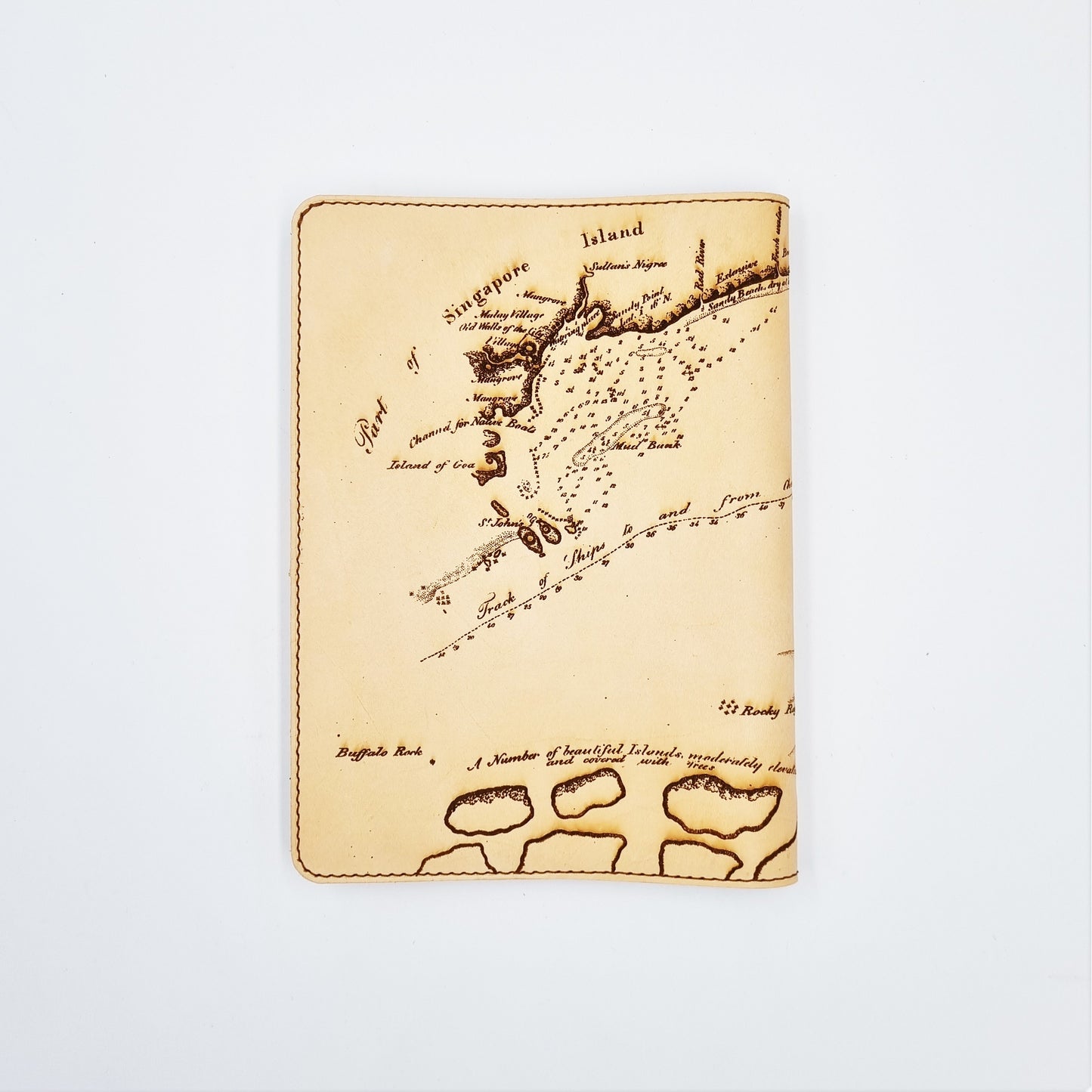 RAFFLES 1819 A5 Leather Notebook Cover ( SG Bicentennial Collection )