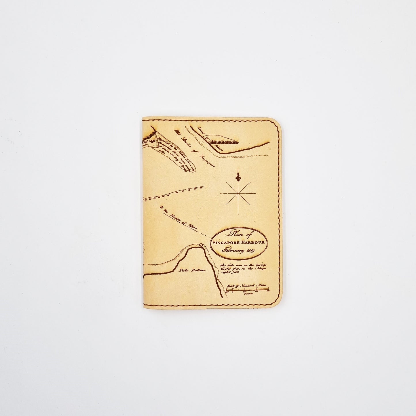RAFFLES 1819 Leather Passport Cover ( SG Bicentennial Collection )