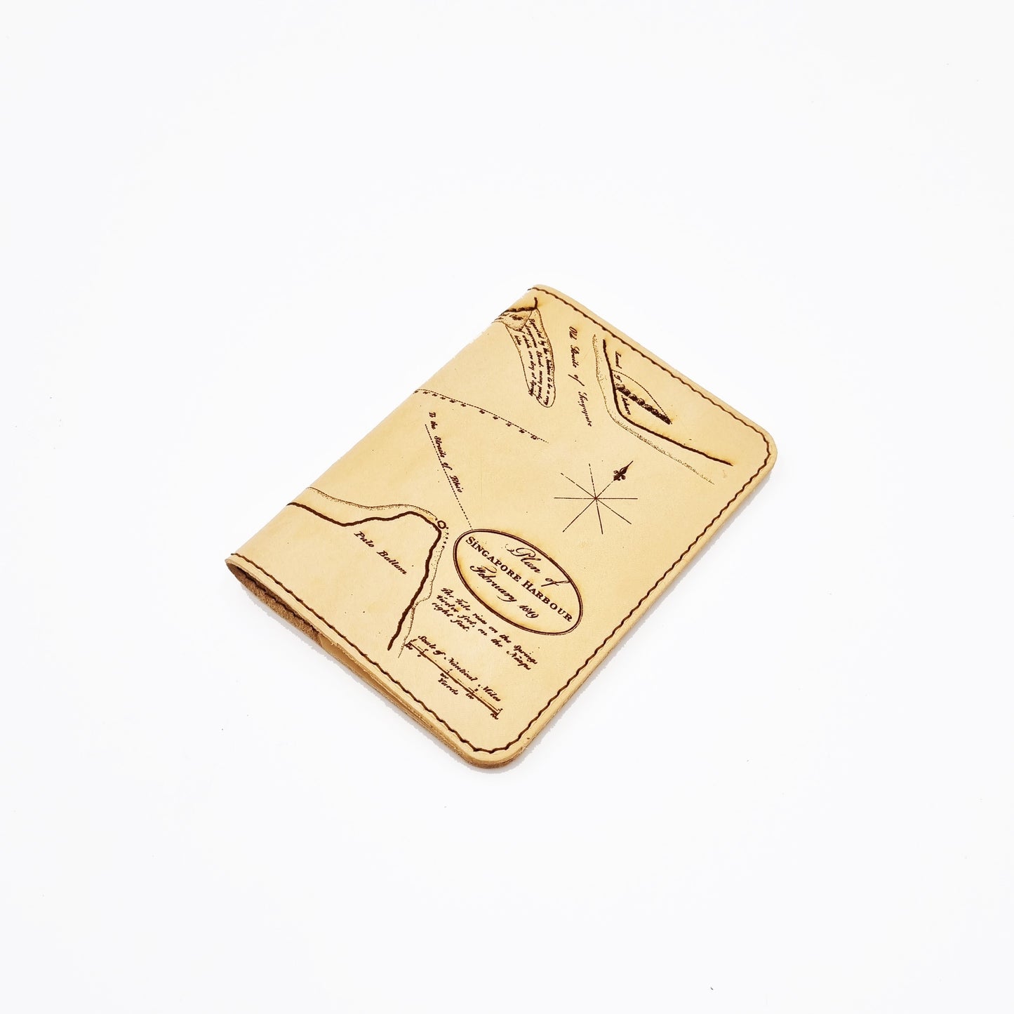 RAFFLES 1819 Leather Passport Cover ( SG Bicentennial Collection )