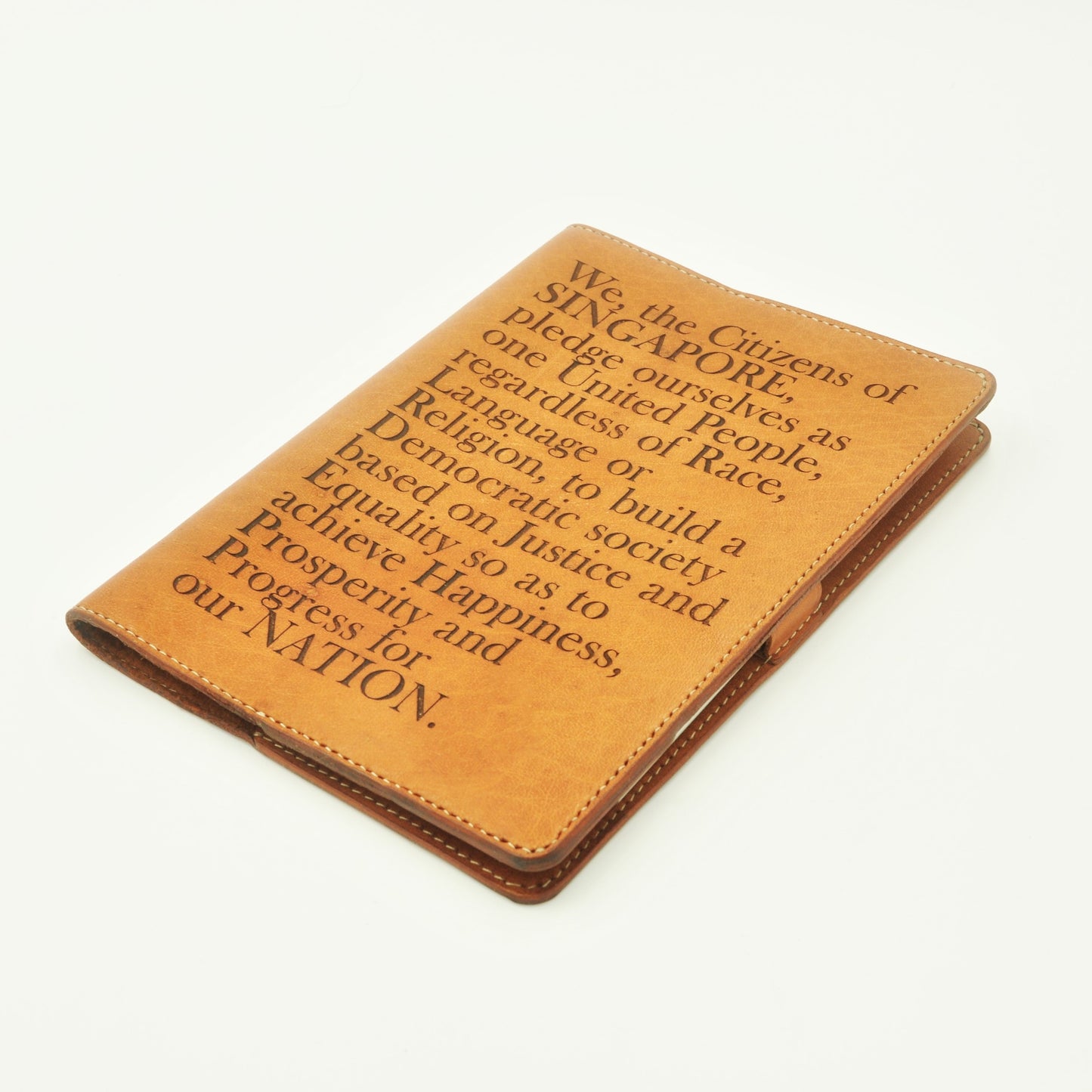 MAJULAH A5-P Notebook Sleeve, Pledge, English, Tan