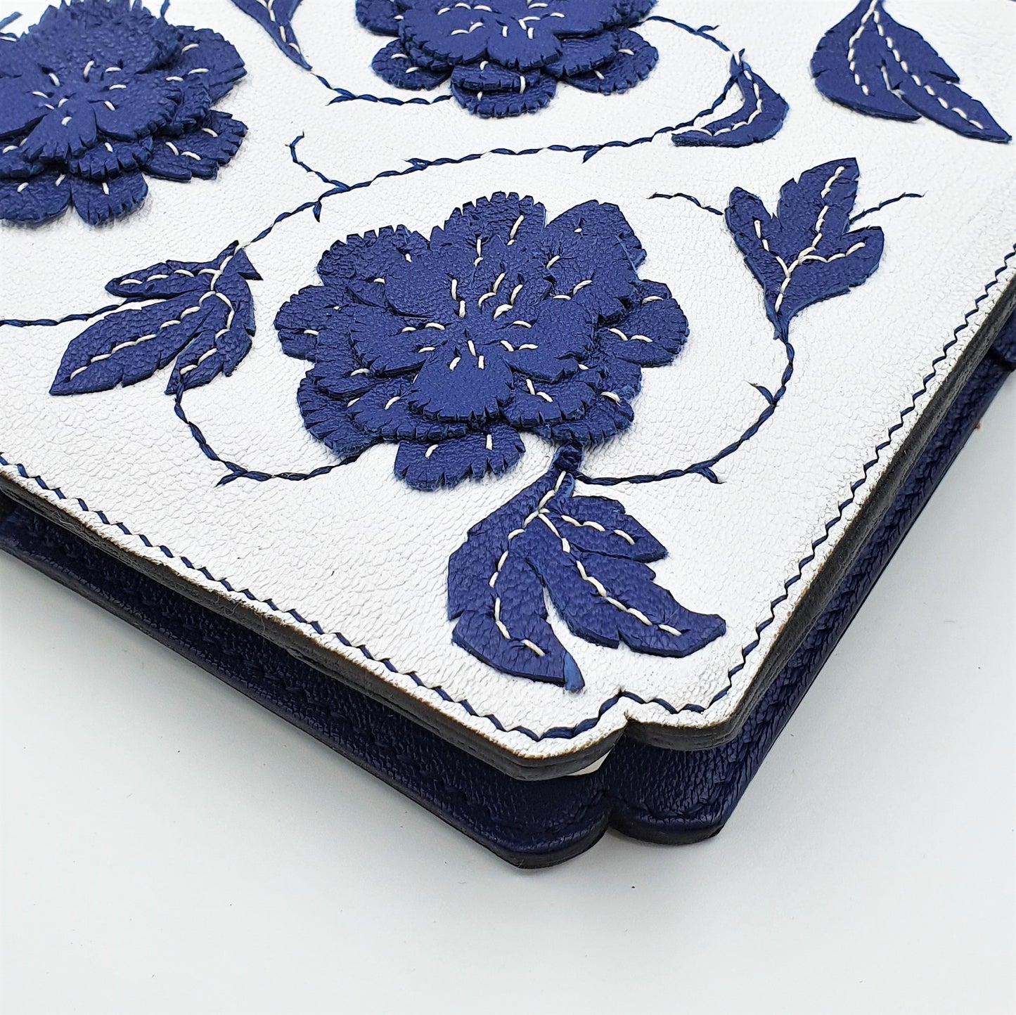 Studio Arkademie MING TEN PEONIES A5 Portrait Notebook Sleeve, Blue & White