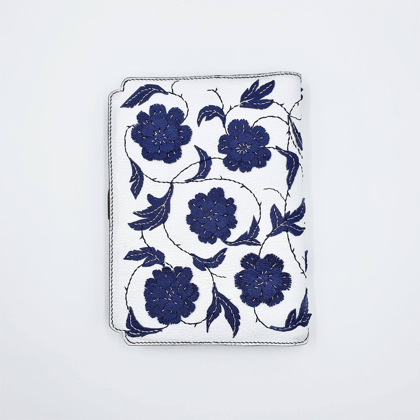 Studio Arkademie MING TEN PEONIES A5 Portrait Notebook Sleeve, Blue & White
