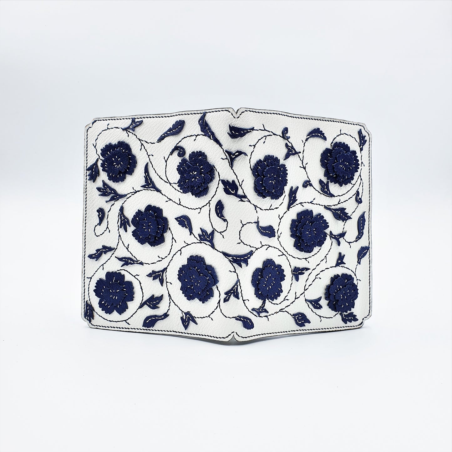 Studio Arkademie MING TEN PEONIES A6 Portrait Notebook Sleeve, Blue & White