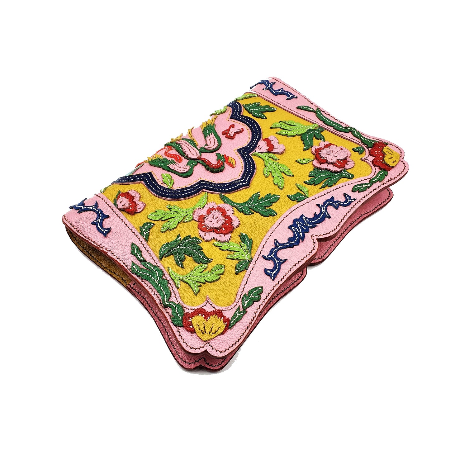 Studio Arkademie NYONYA A5 Portrait Leather Notebook Sleeve, Yellow