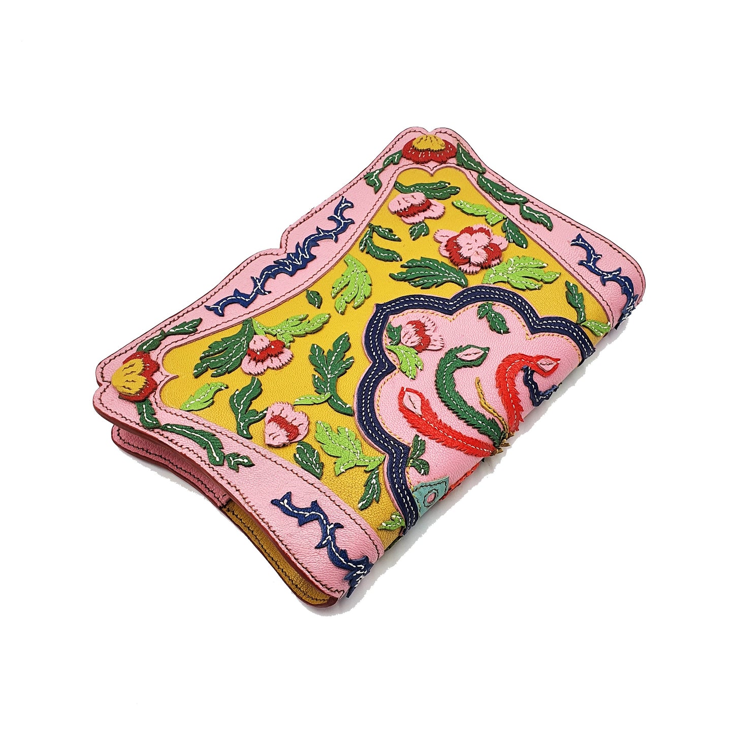 Studio Arkademie NYONYA A5 Portrait Leather Notebook Sleeve, Yellow