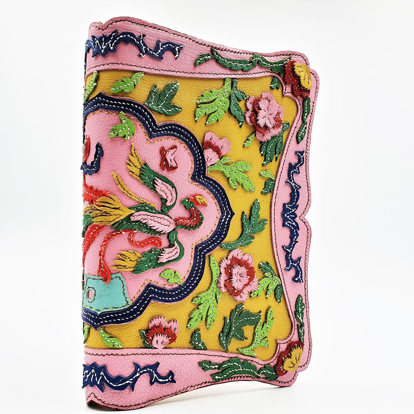 Studio Arkademie NYONYA A5 Portrait Leather Notebook Sleeve, Yellow