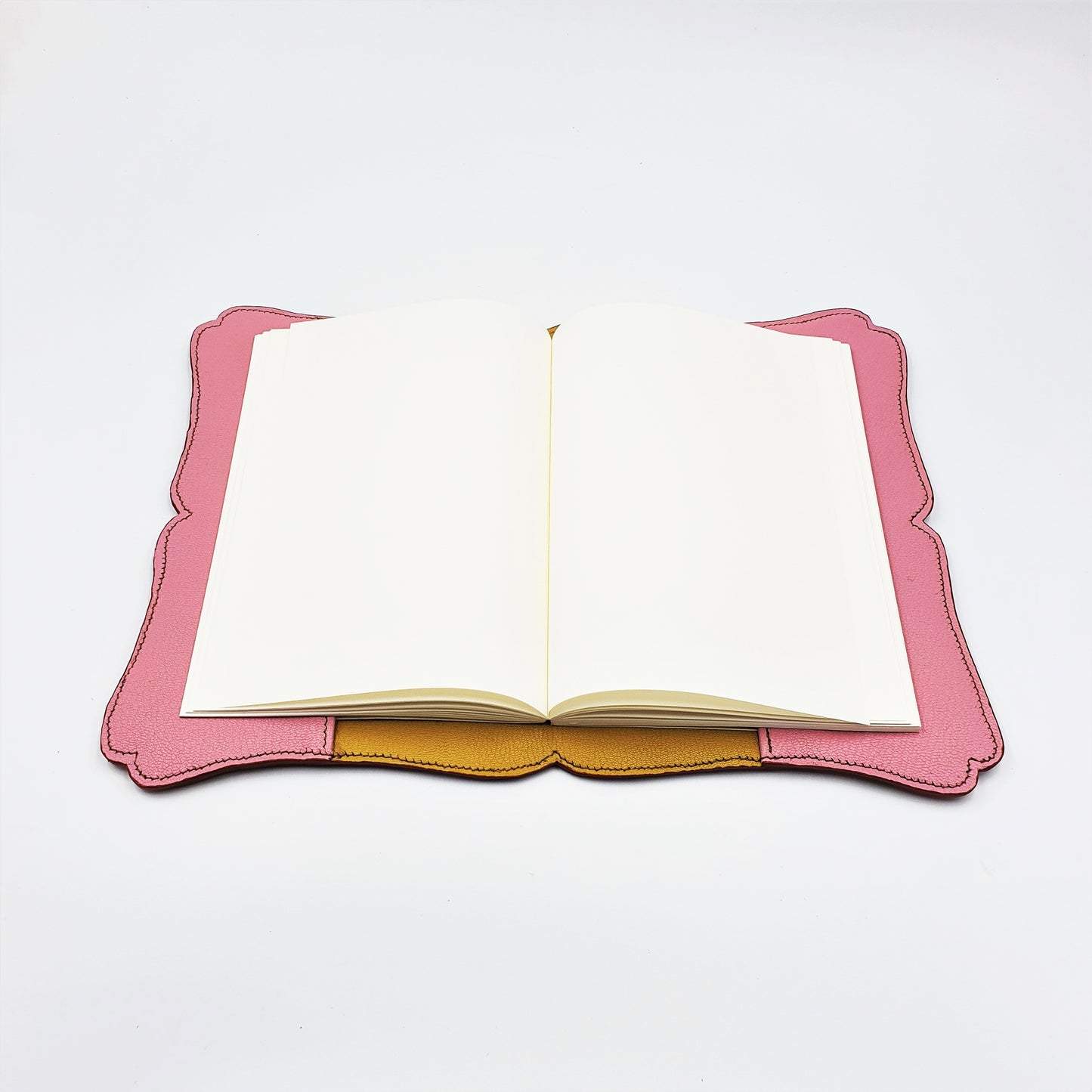 Studio Arkademie NYONYA A5 Portrait Leather Notebook Sleeve, Yellow