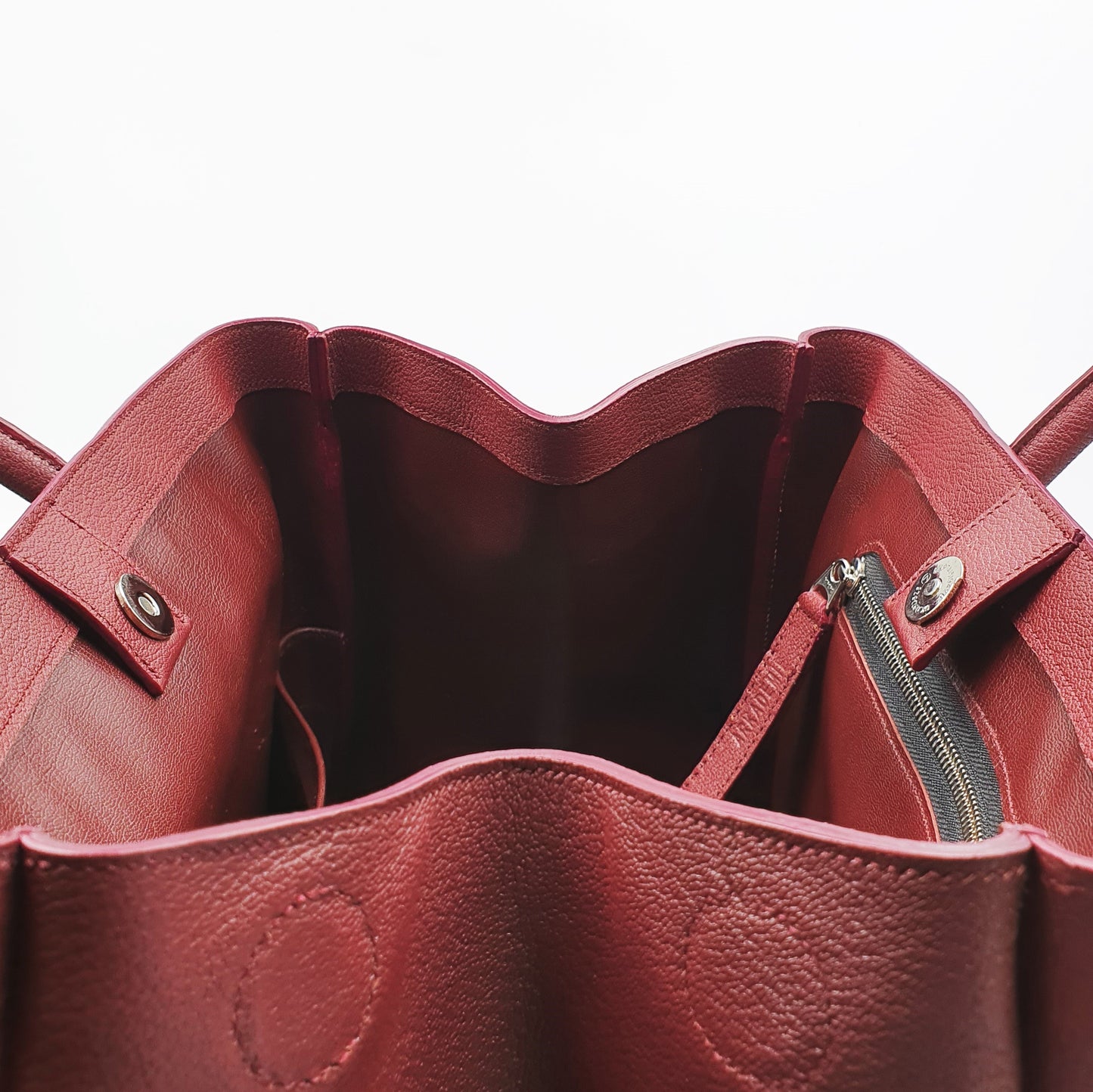 Studio Arkademie ORCHID PH 35 Leather Handbag, Bordeaux