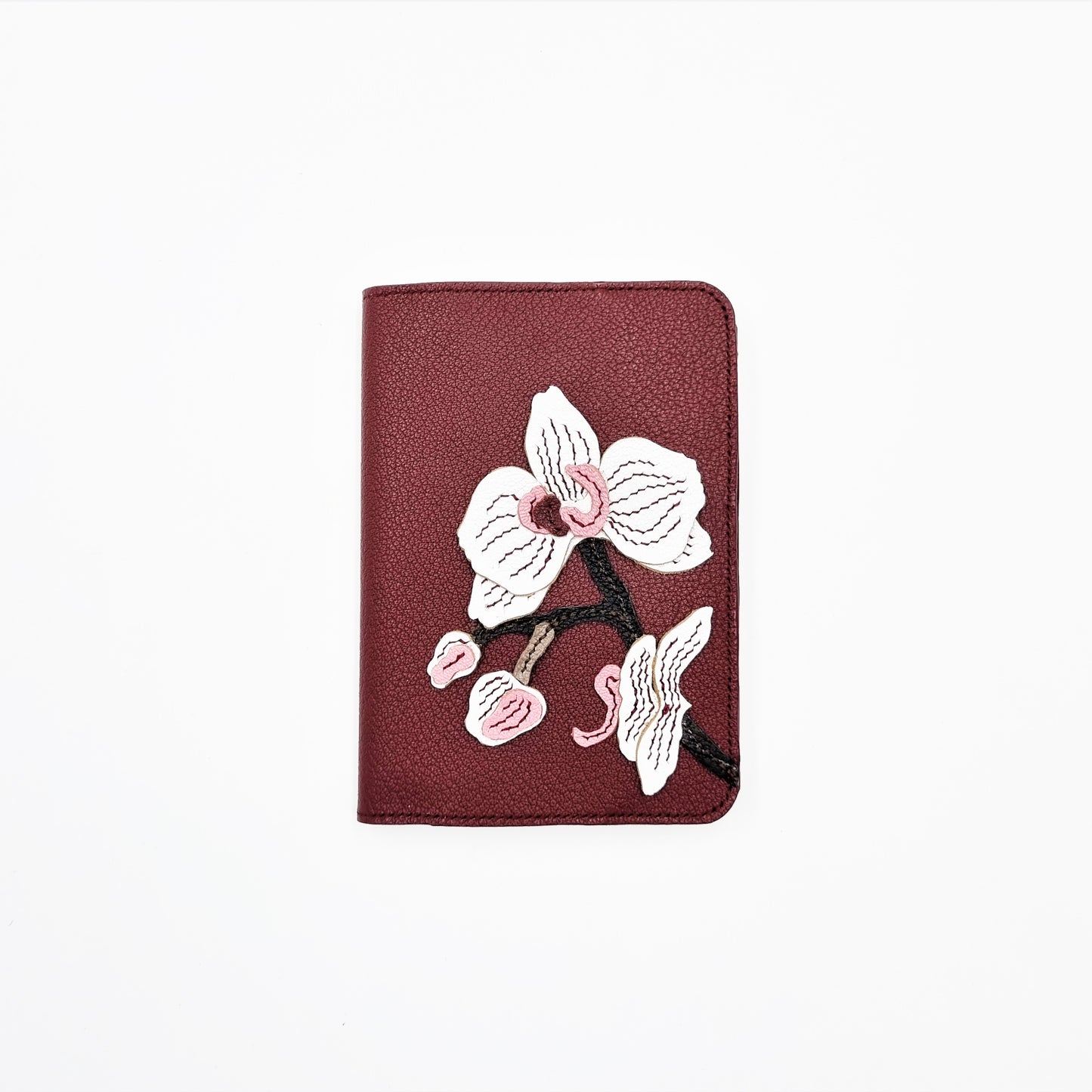 Studio Arkademie SG60 ORCHID PH Leather Passport Cover, Bordeaux
