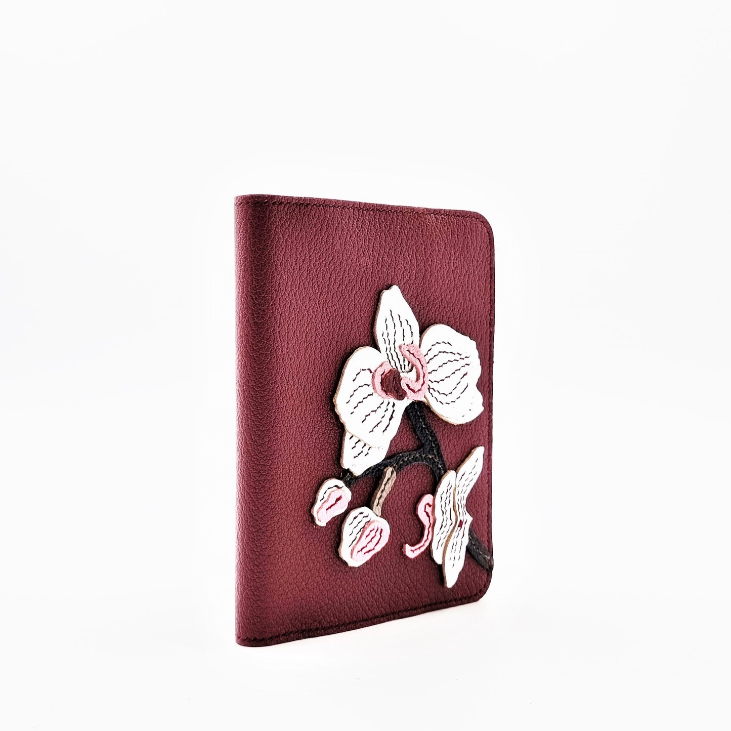 Studio Arkademie SG60 ORCHID PH Leather Passport Cover, Bordeaux
