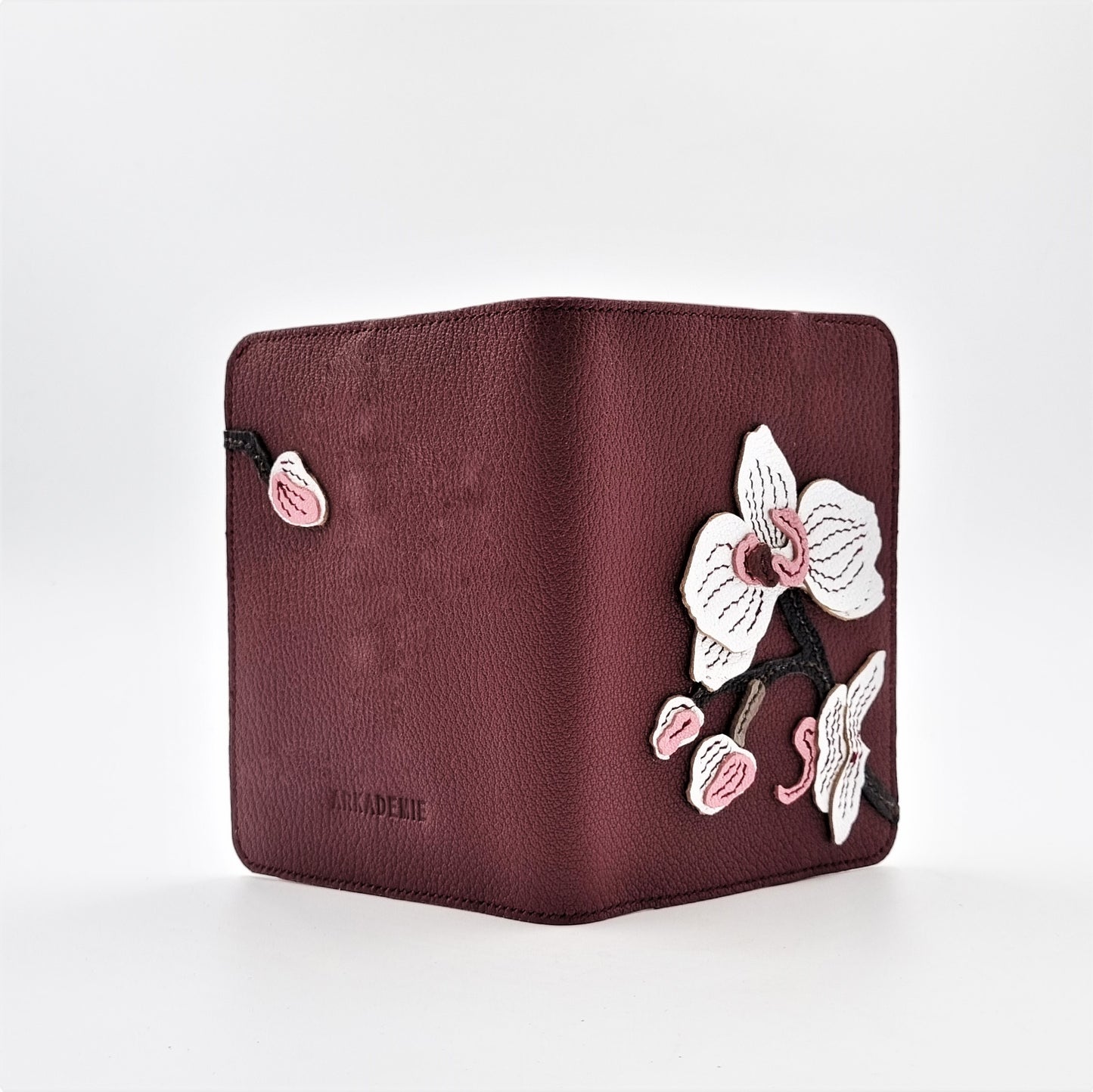 Studio Arkademie SG60 ORCHID PH Leather Passport Cover, Bordeaux