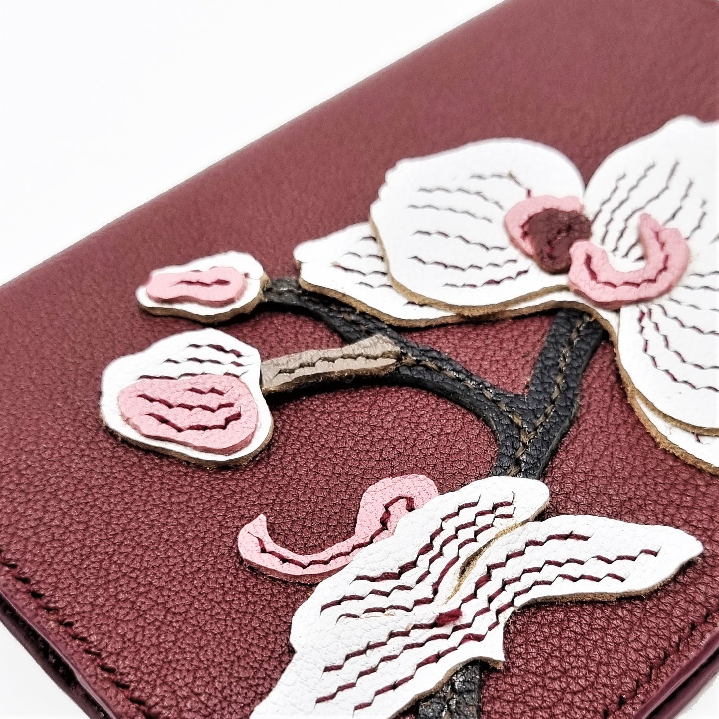 Studio Arkademie SG60 ORCHID PH Leather Passport Cover, Bordeaux