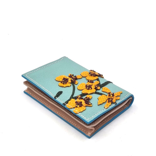 Studio Arkademie SG60 ORCHID GS Leather Card Case, Turquiose