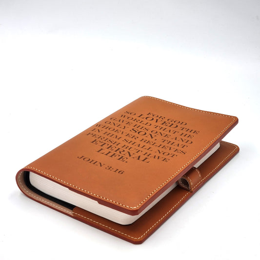 RHEMA A5-P Leather Bible Cover with English Verses