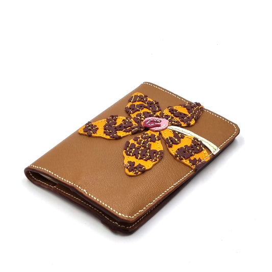 Studio Arkademie SG60 ORCHID TO Leather Passport Cover, Ochre