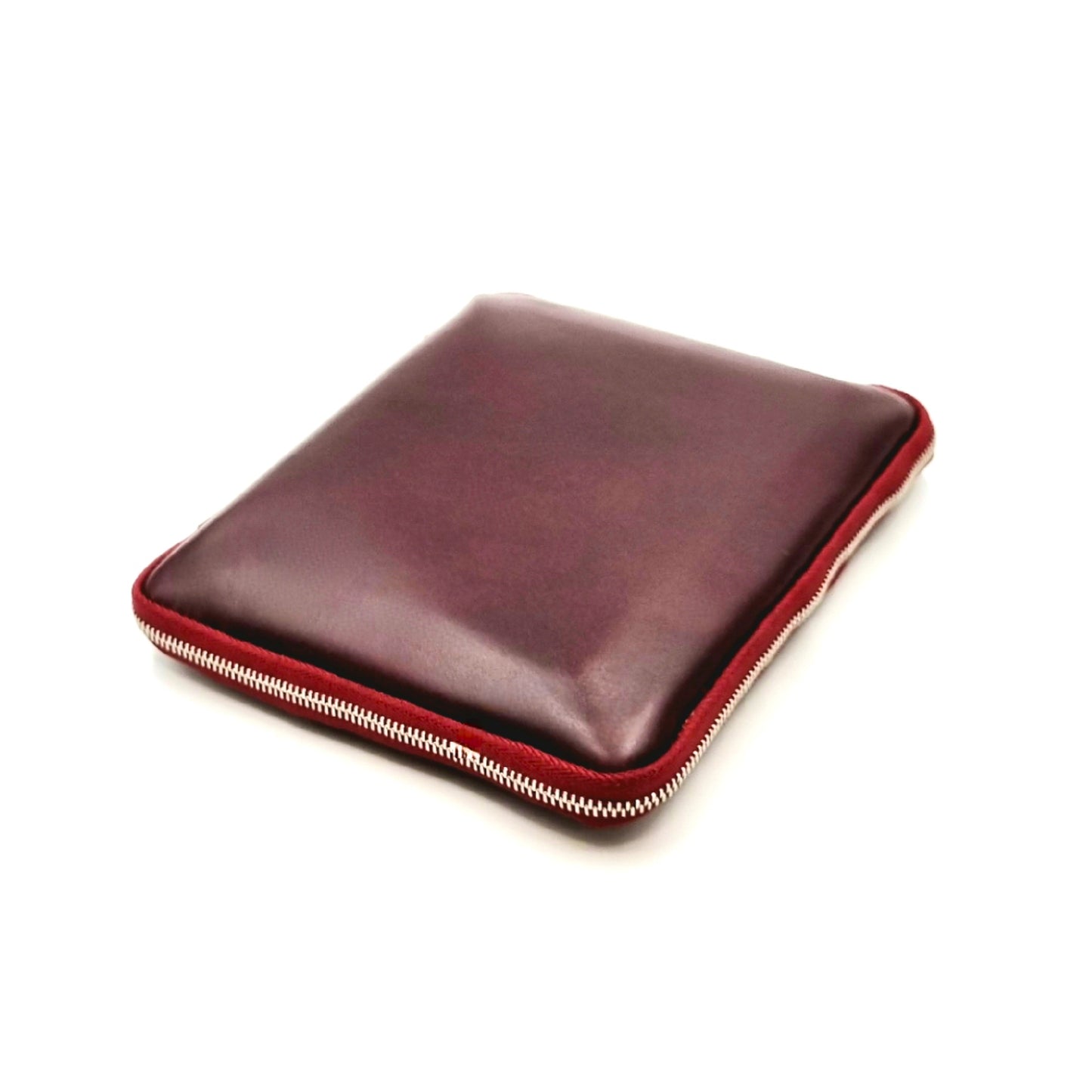 ARKADEMIE A6 BUTTERO Leather Zipper Pen Case, Burgundy
