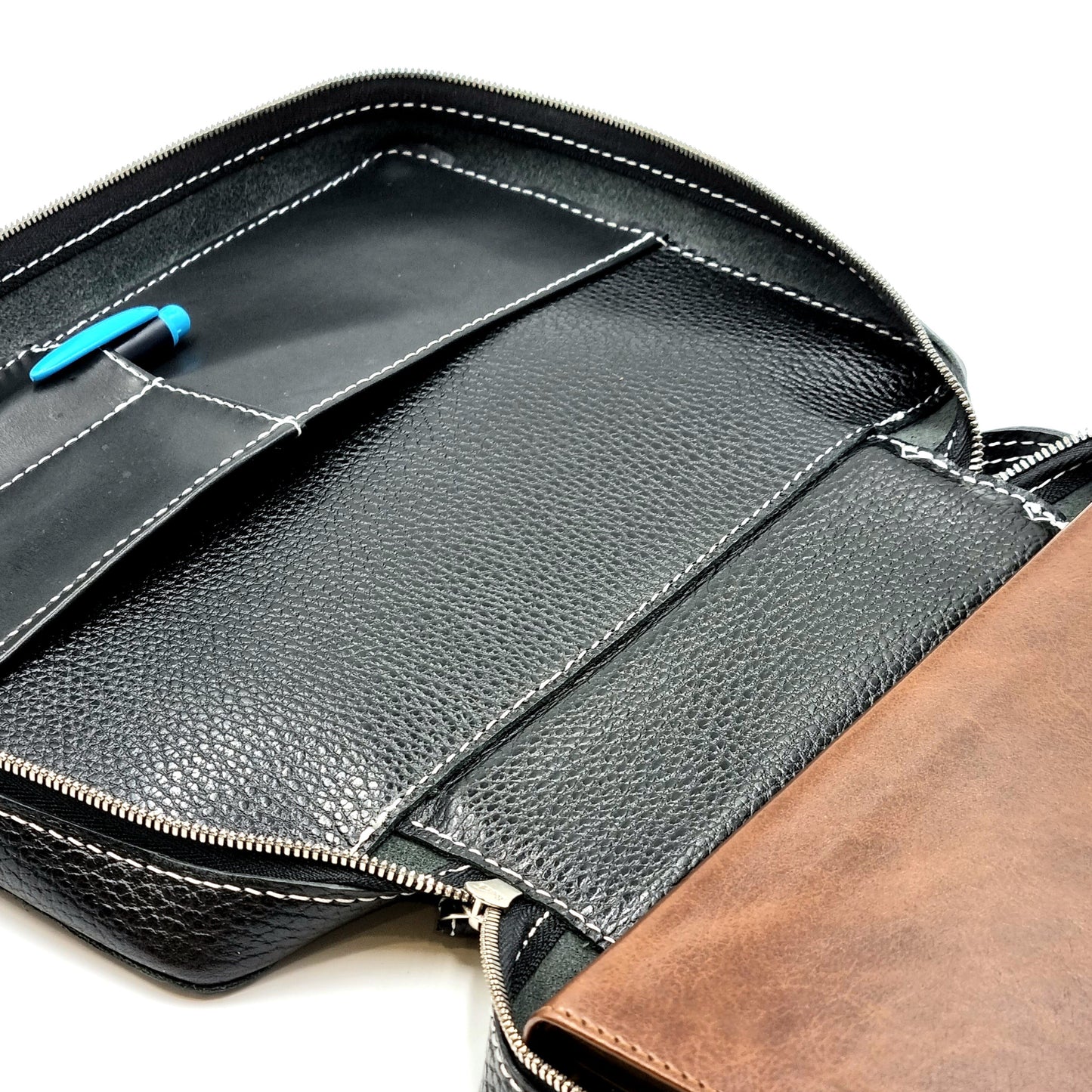 LOGOS DOLLARO Leather Bible Folder with Pen Case