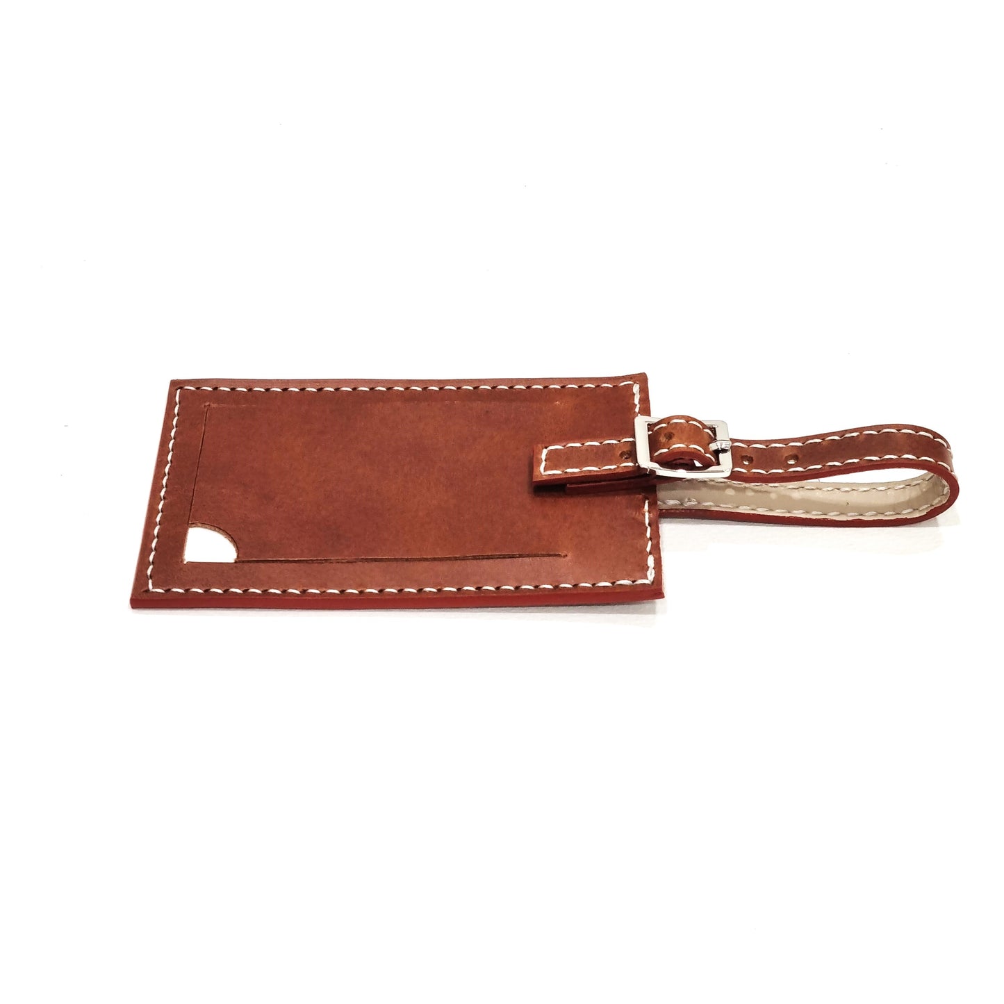 DRUCKER Leather Luggage Tag