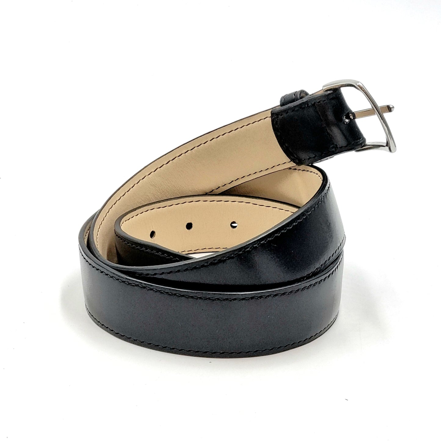 ARKADEMIE NEVADA Men's Leather Belt, Black