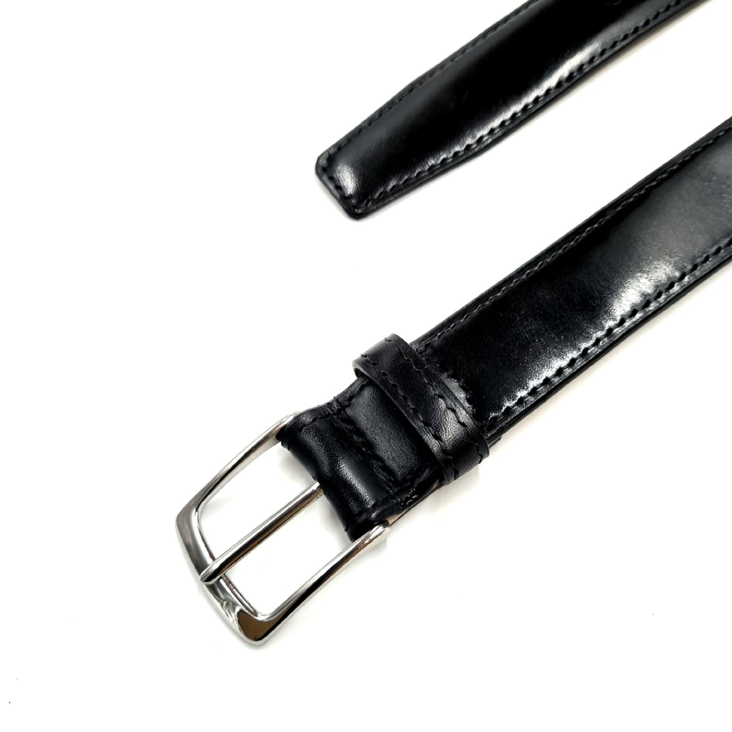 ARKADEMIE NEVADA Men's Leather Belt, Black