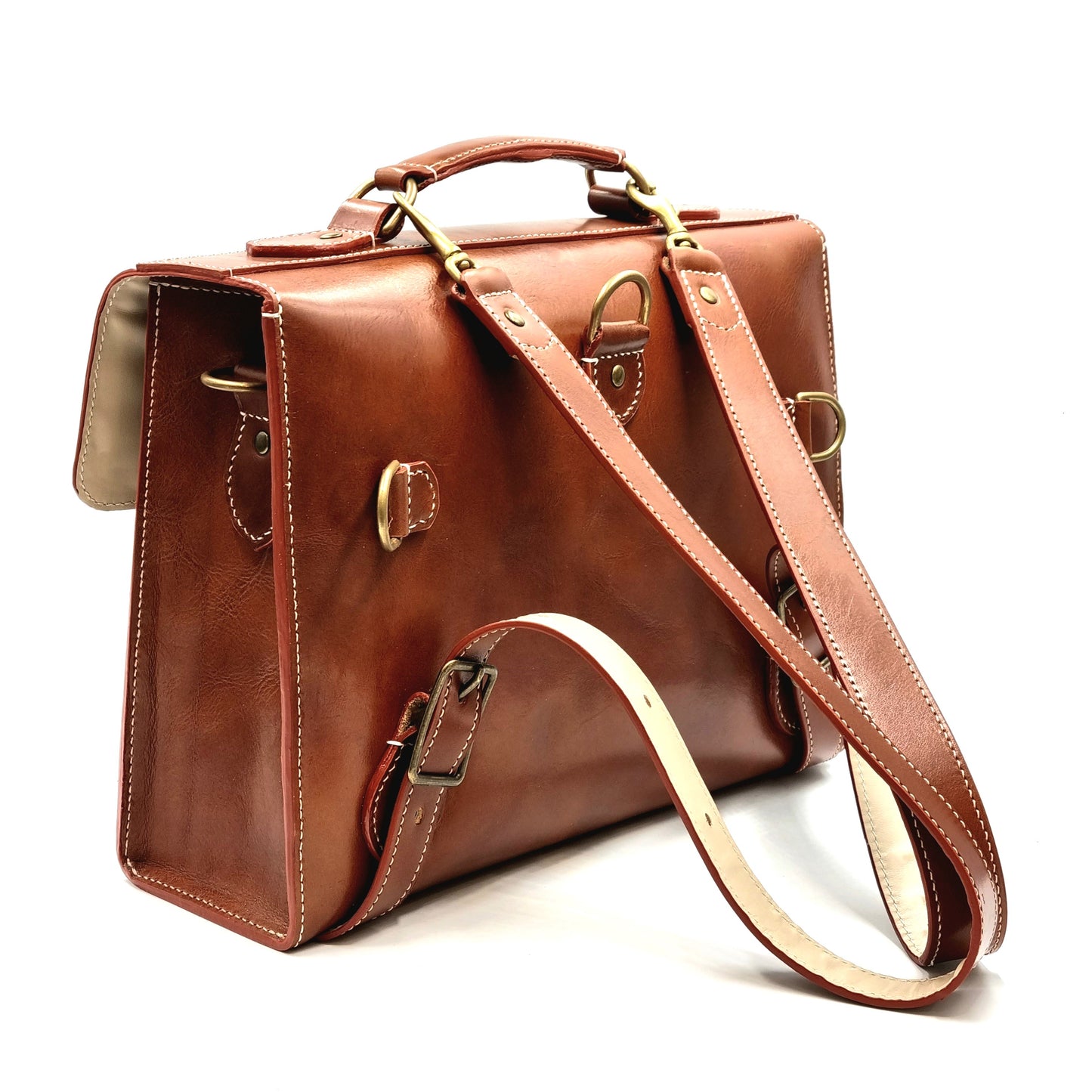 ARKADEMIE GRACIA Leather Classic Satchel 35