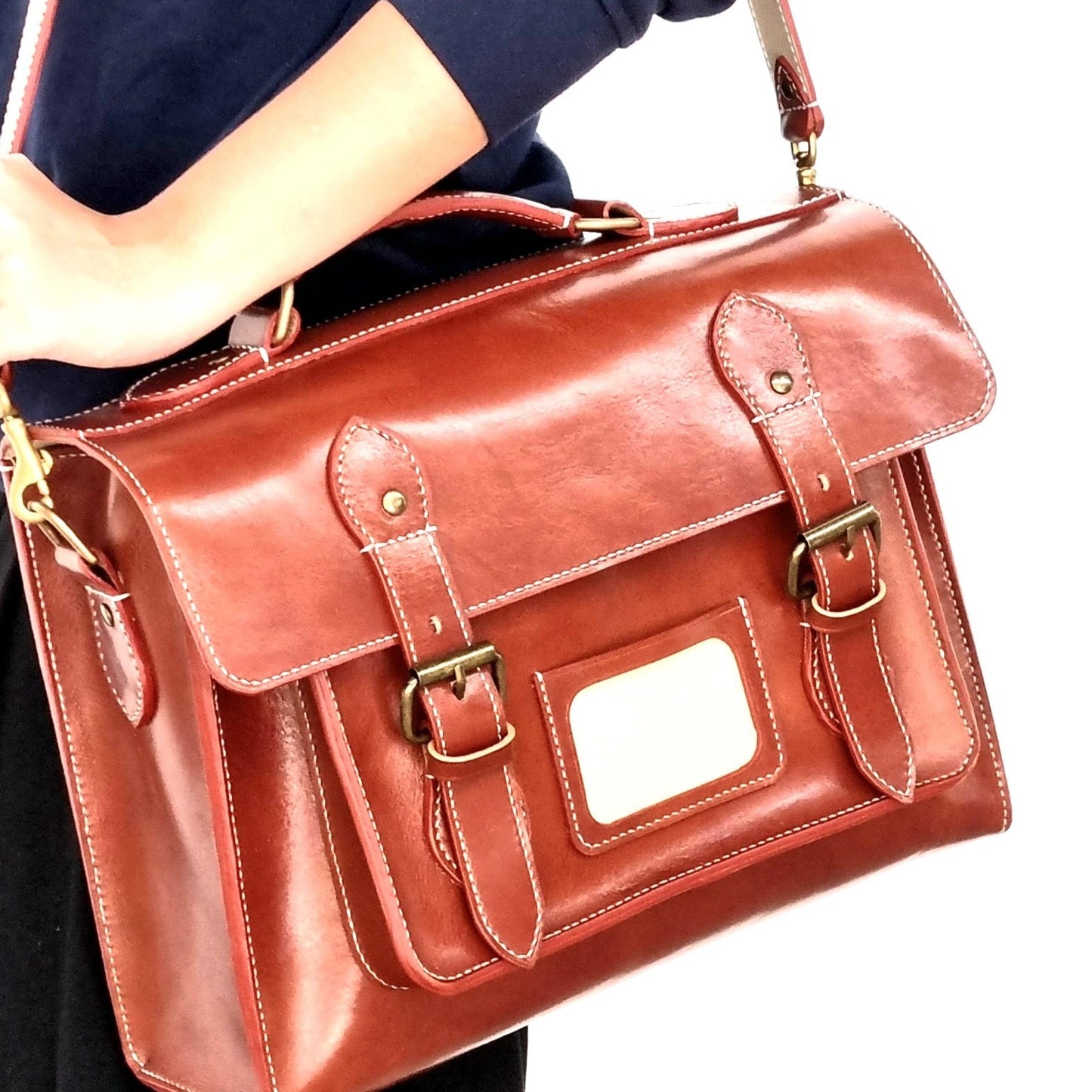 ARKADEMIE GRACIA Leather Classic Satchel 35