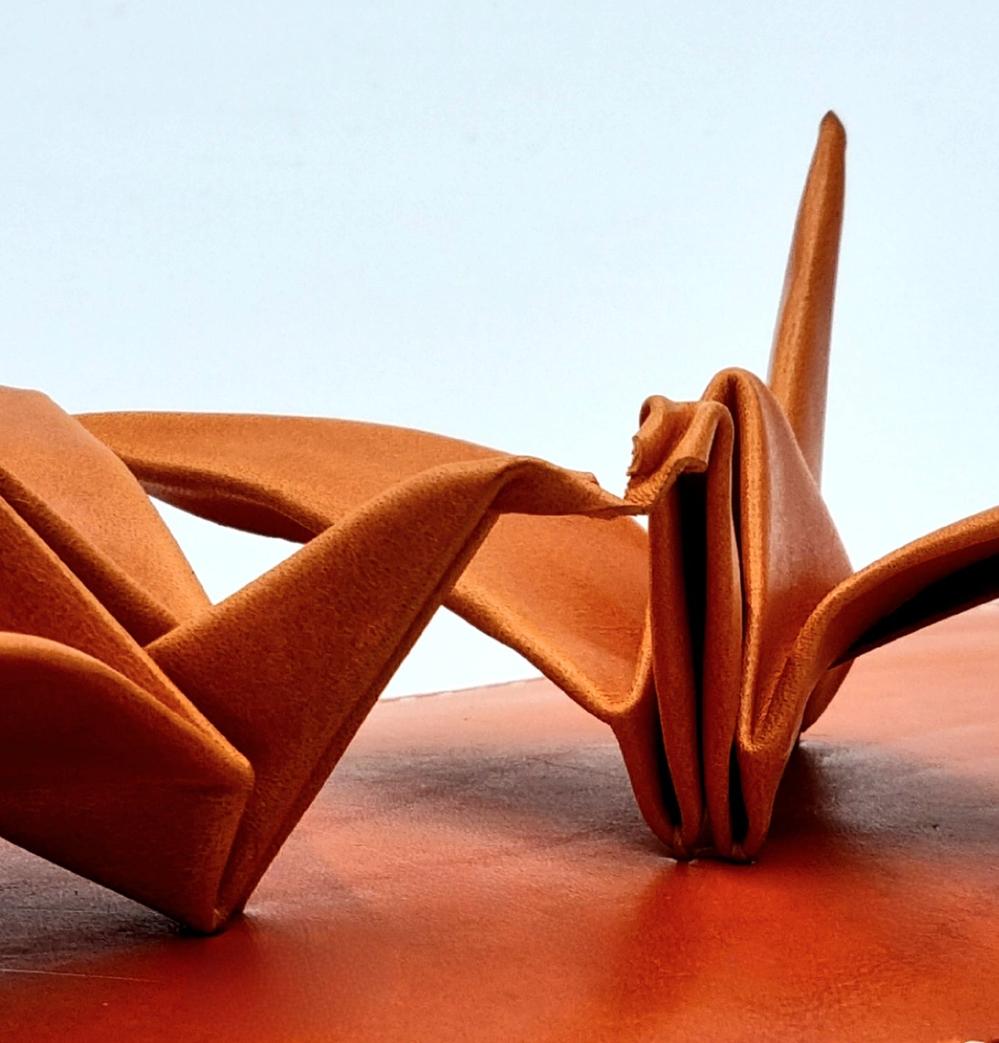 Studio Arkademie RENZURU Leather Twin Cranes Desktop Deco