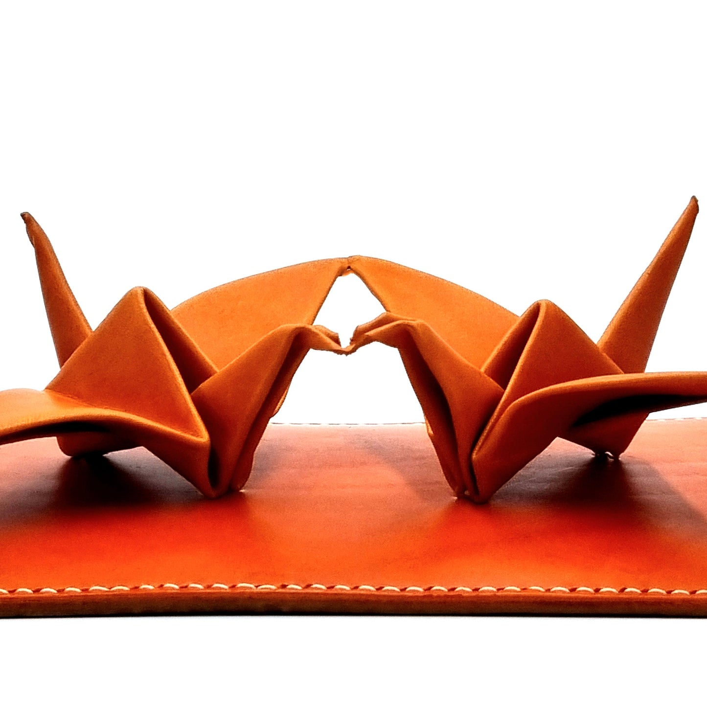 Studio Arkademie RENZURU Leather Twin Cranes Desktop Deco