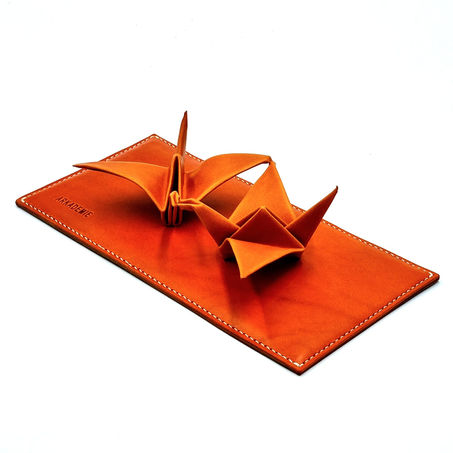 Studio Arkademie RENZURU Leather Twin Cranes Desktop Deco