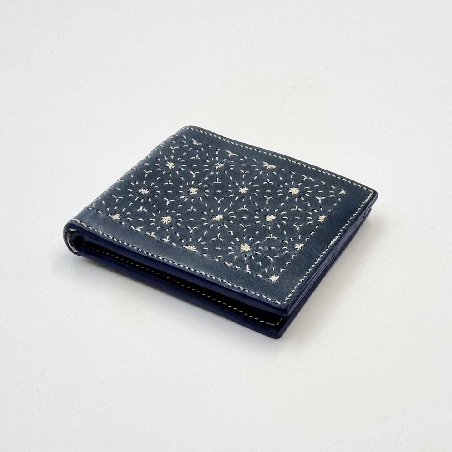 Studio Arkademie ASANOHA SASHIKO Bifold Wallet, Indigo